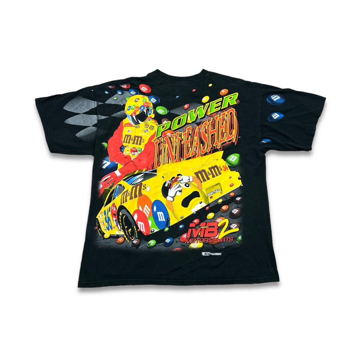 Vintage 1999 Ernie Irvan T Shirt M&Ms NASCAR Racing AOP Tee