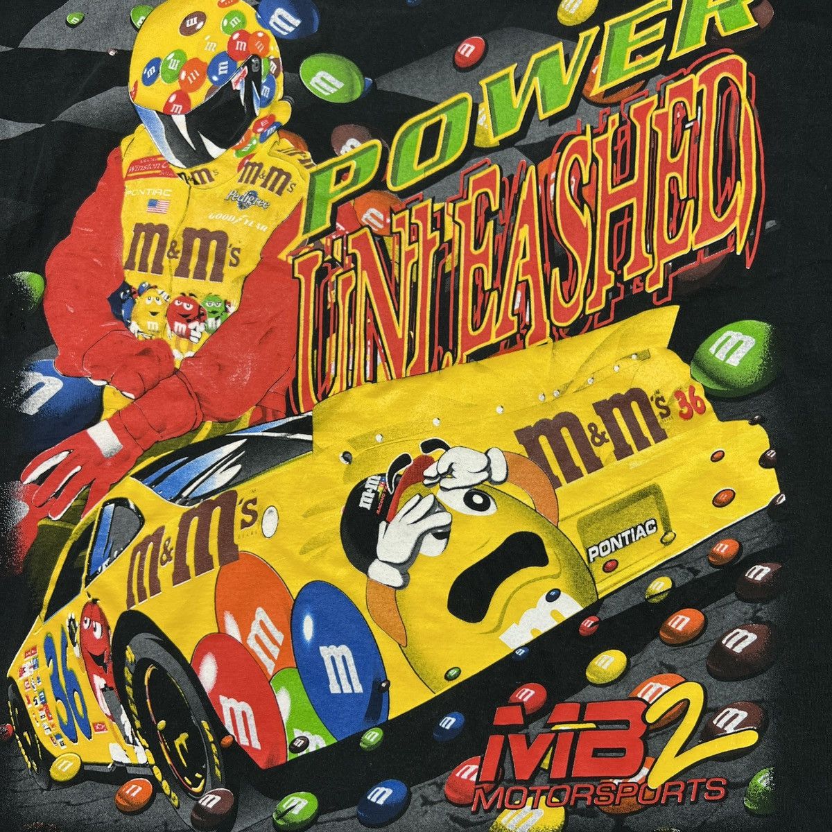 Vintage 1999 Ernie Irvan T Shirt M&Ms NASCAR Racing AOP Tee