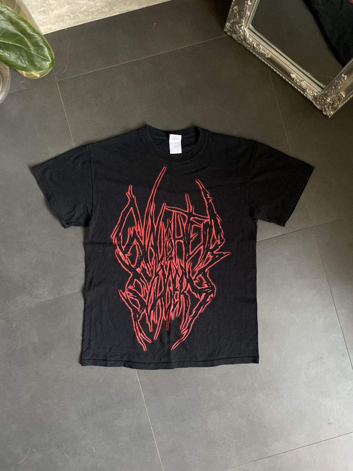 Band Tees Illegible death Rock Band Metal Tee Size M NEW WORLD ORDER Size US M / EU 48-50 / 2 - 3 Thumbnail