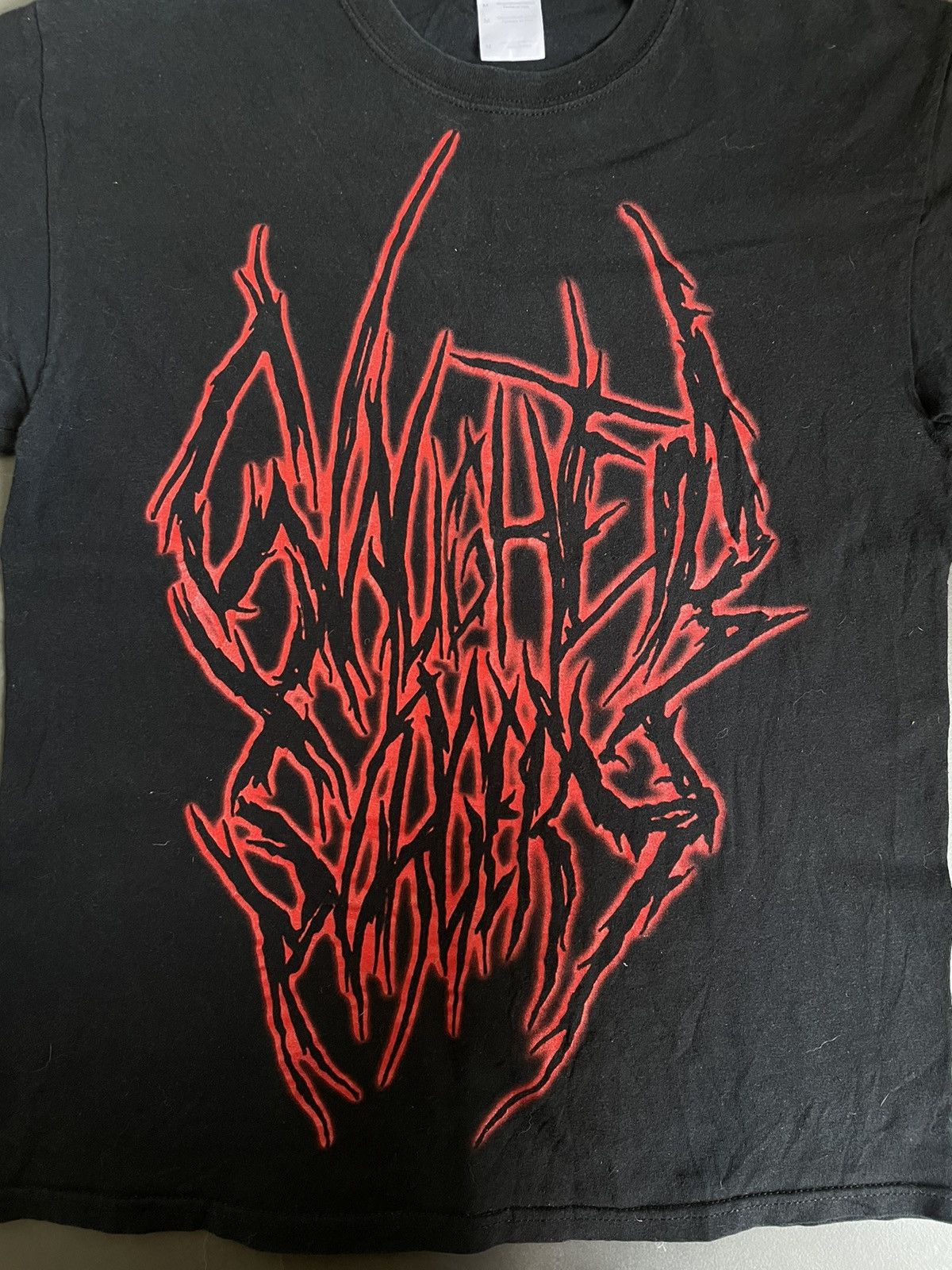 Band Tees Illegible death Rock Band Metal Tee Size M NEW WORLD ORDER Size US M / EU 48-50 / 2 - 4 Thumbnail