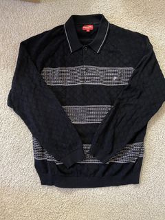 宅配便配送 SUPREME BORDER POLO KNIT 17SS 18SS - トップス