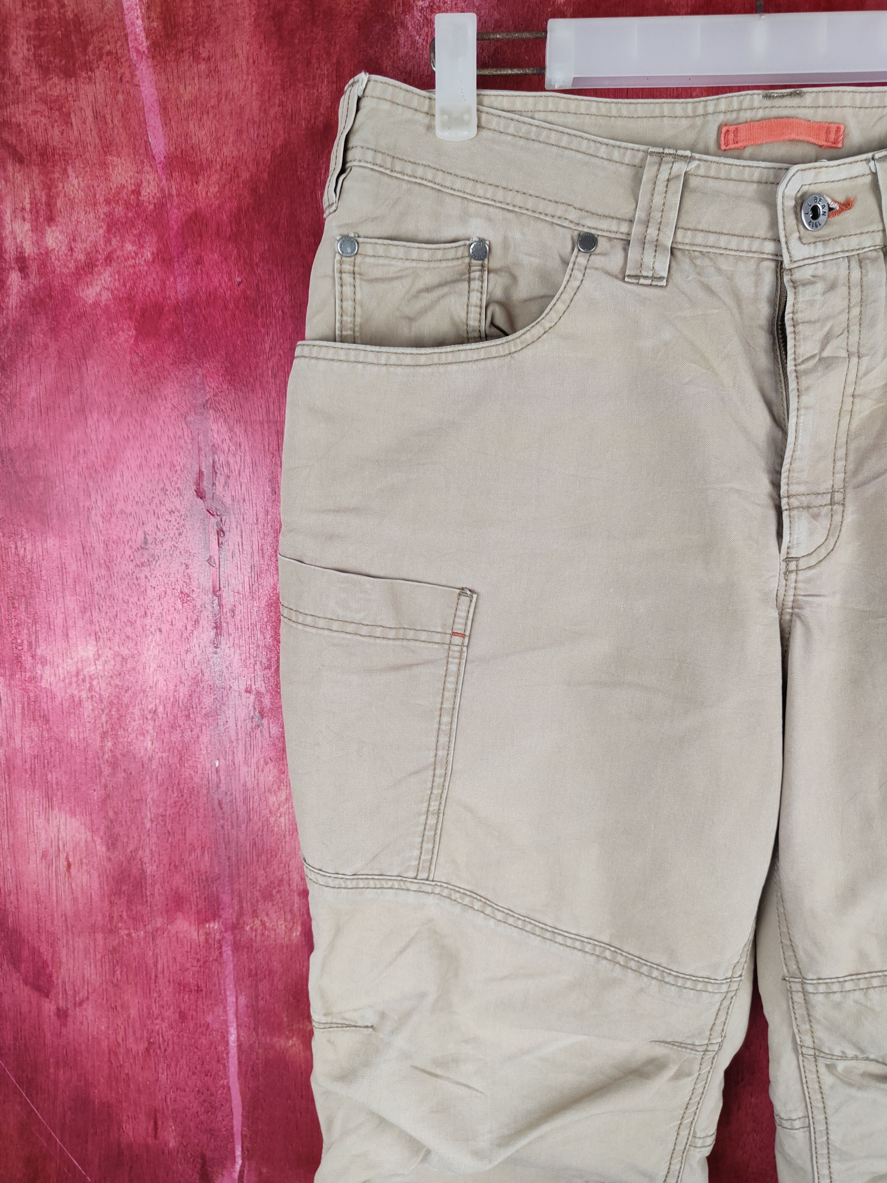 L.L. Bean L.L.Bean Beige Multipocket Tactical Cargo Pants #S782DL Size US 32 / EU 48 - 3 Thumbnail