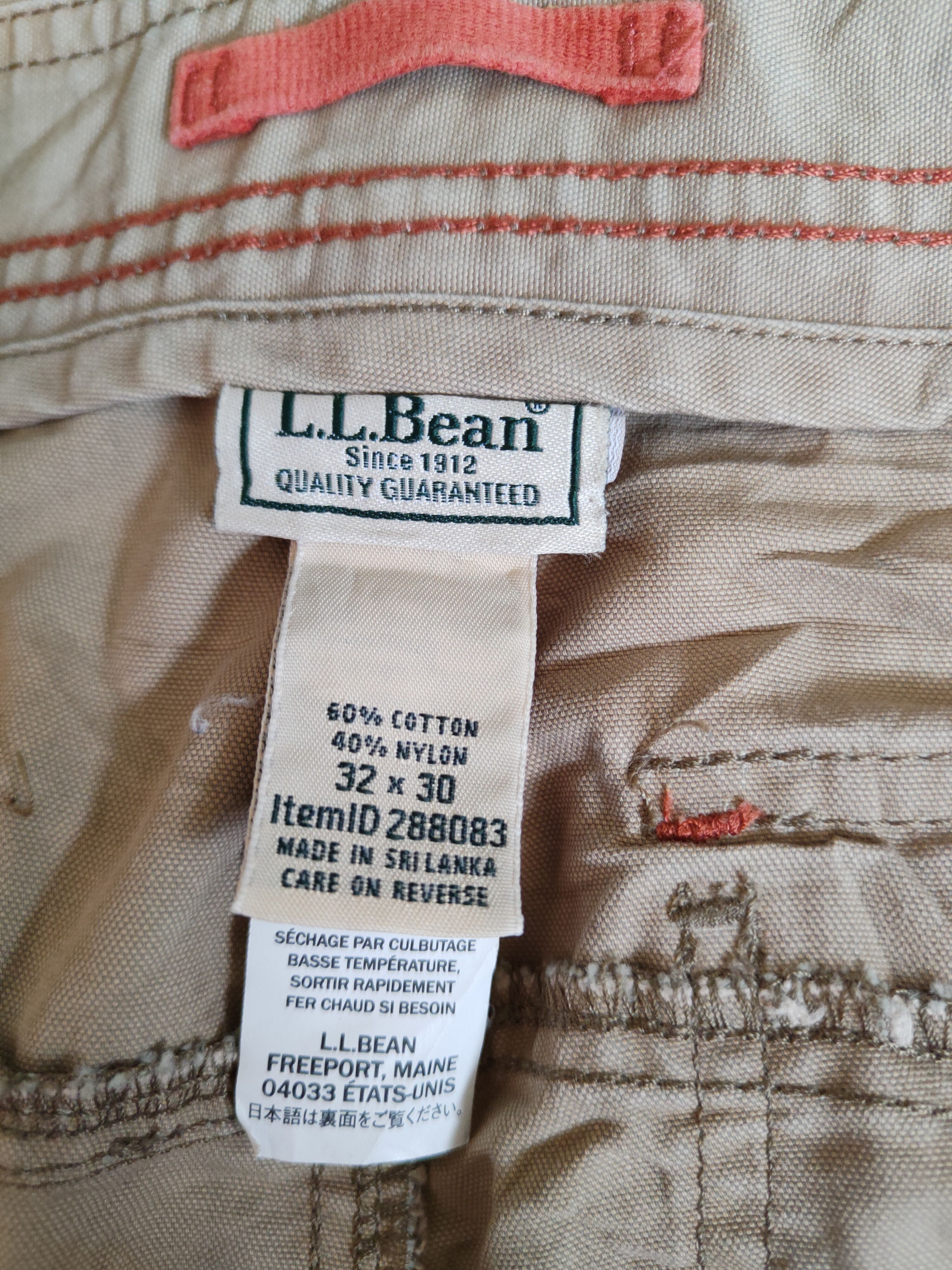 L.L. Bean L.L.Bean Beige Multipocket Tactical Cargo Pants #S782DL Size US 32 / EU 48 - 15 Thumbnail