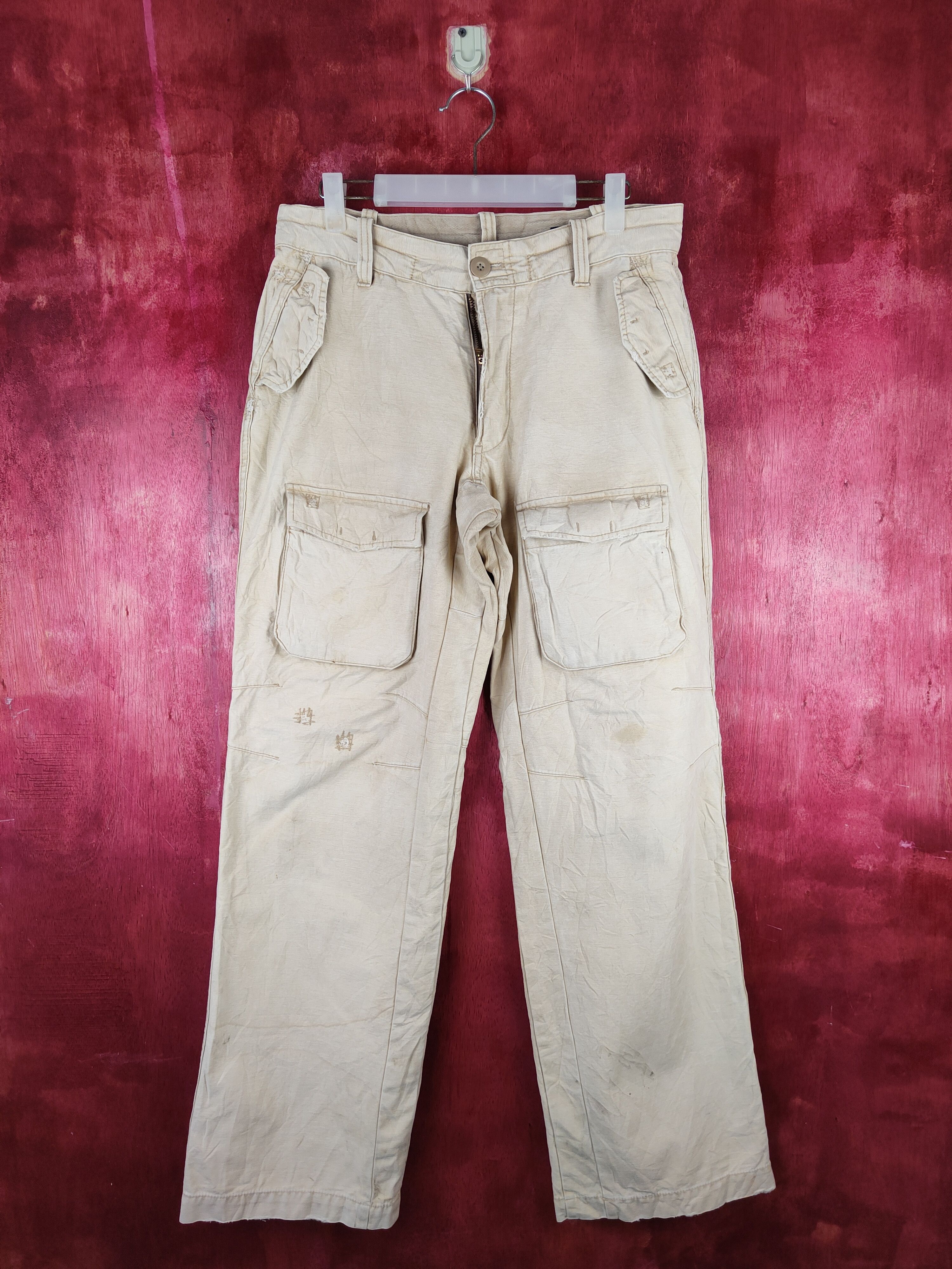 Japanese Brand Oshkosh Brown Multipocket Tactical Cargo Pants #S776DL Size US 30 / EU 46 - 1 Thumbnail