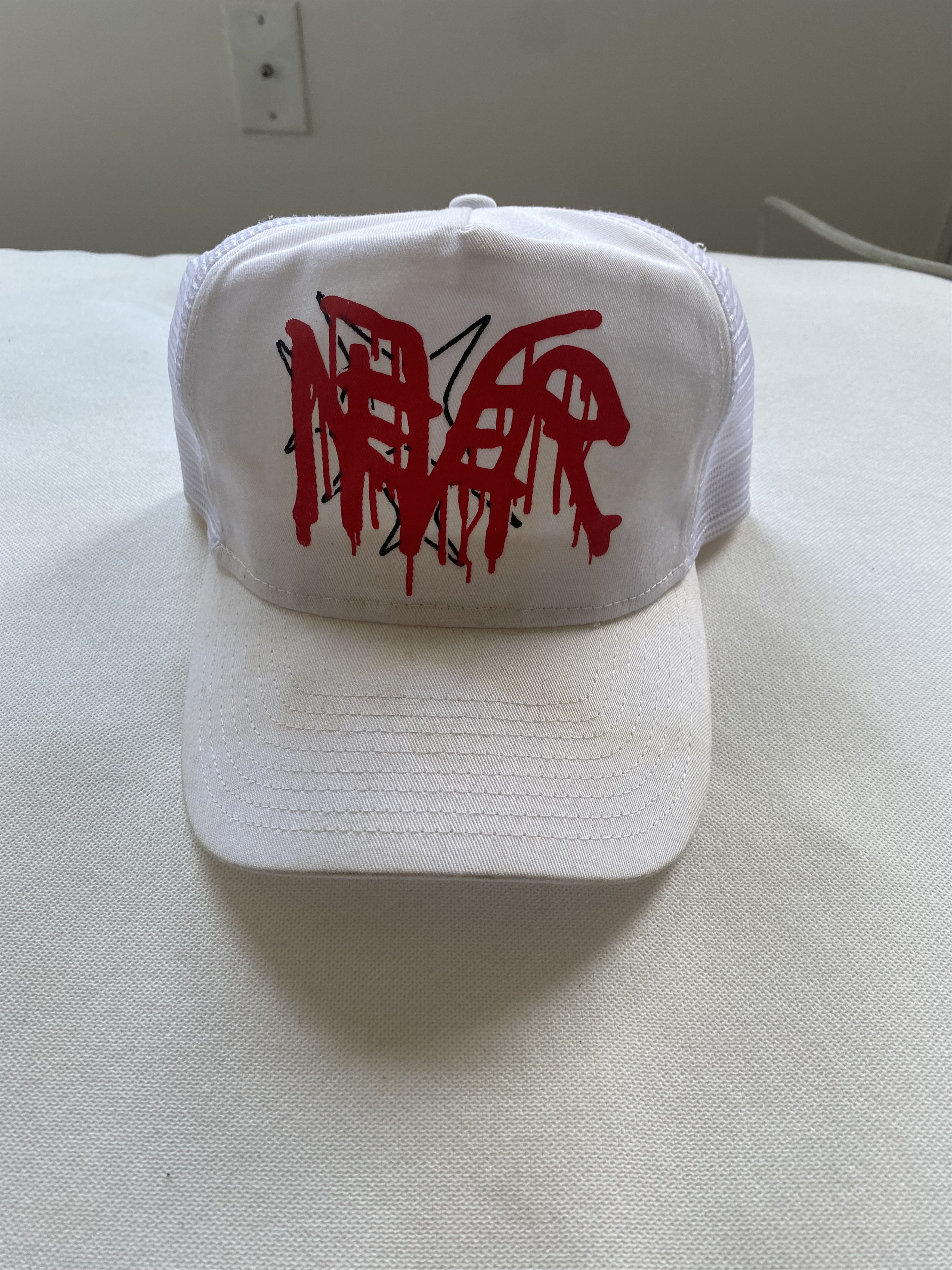 Pre-owned Drain Gang X Sad Boys Never Hat 2014 In White