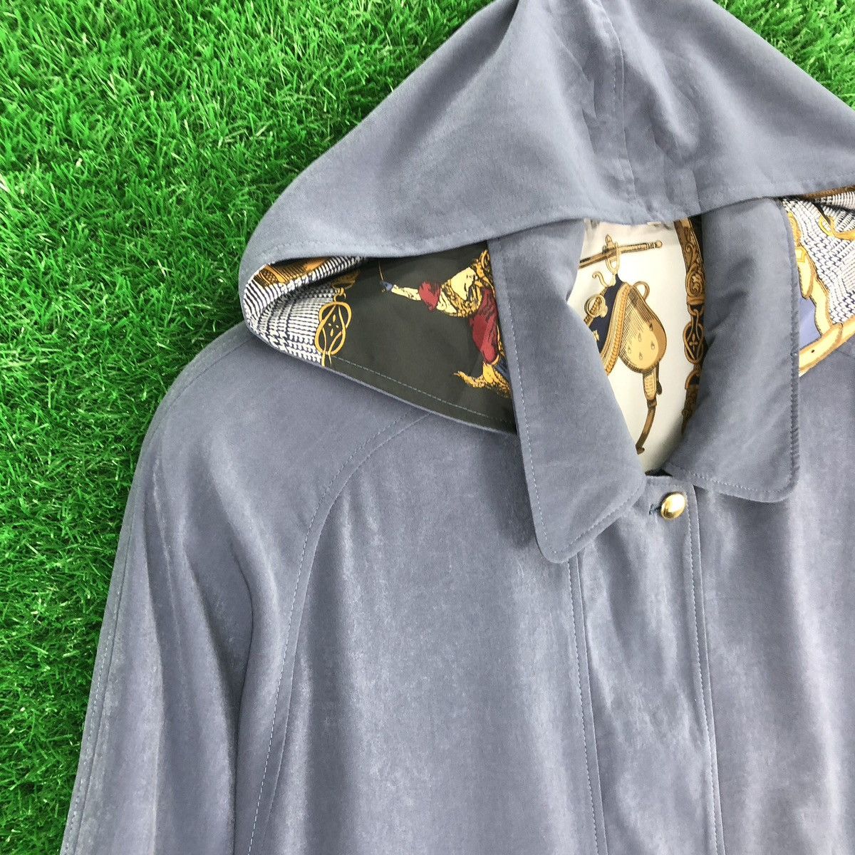 Vintage Vintage Rayon Blouse Zipper Jacket Hoodie Size L / US 10 / IT 46 - 2 Thumbnail