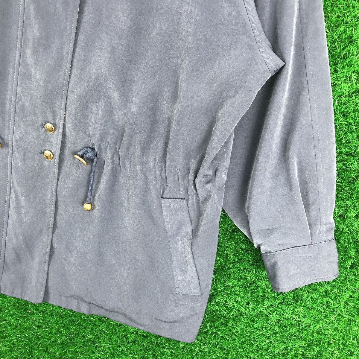 Vintage Vintage Rayon Blouse Zipper Jacket Hoodie Size L / US 10 / IT 46 - 3 Thumbnail