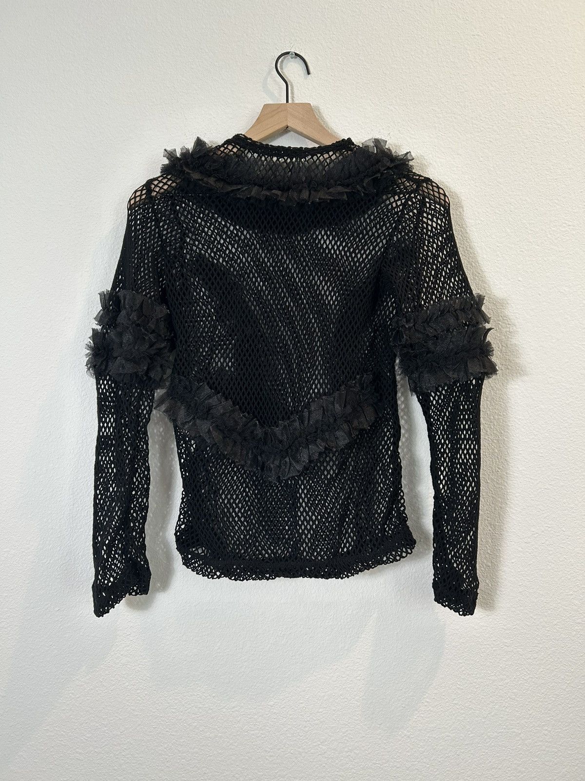 Comme des Garcons Mesh Ruffle Trim Longsleeve Size S / US 4 / IT 40 - 2 Thumbnail