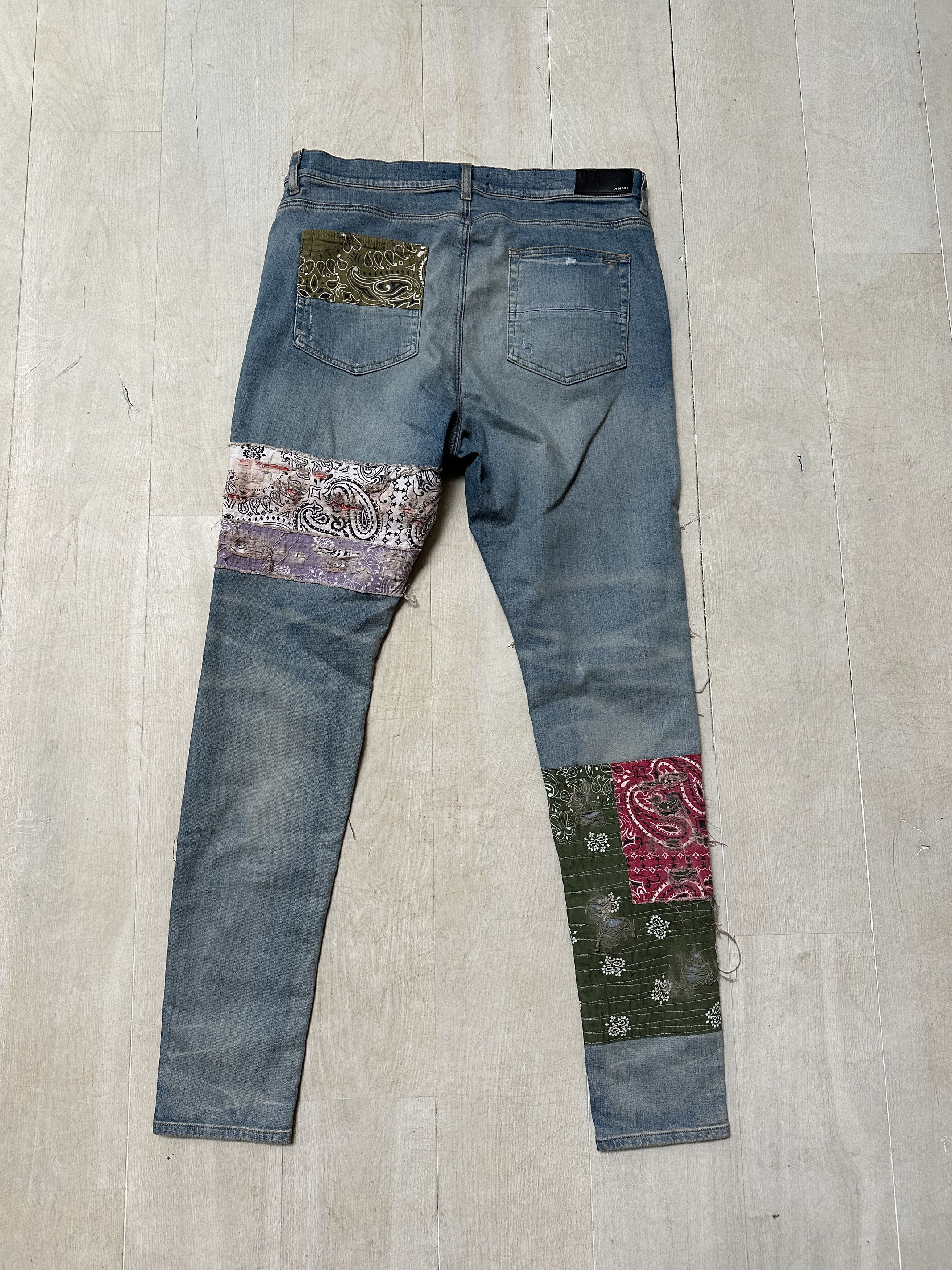 Amiri AMIRI BANDANA ART PATCH JEANS Size US 40 / EU 56 - 10 Thumbnail