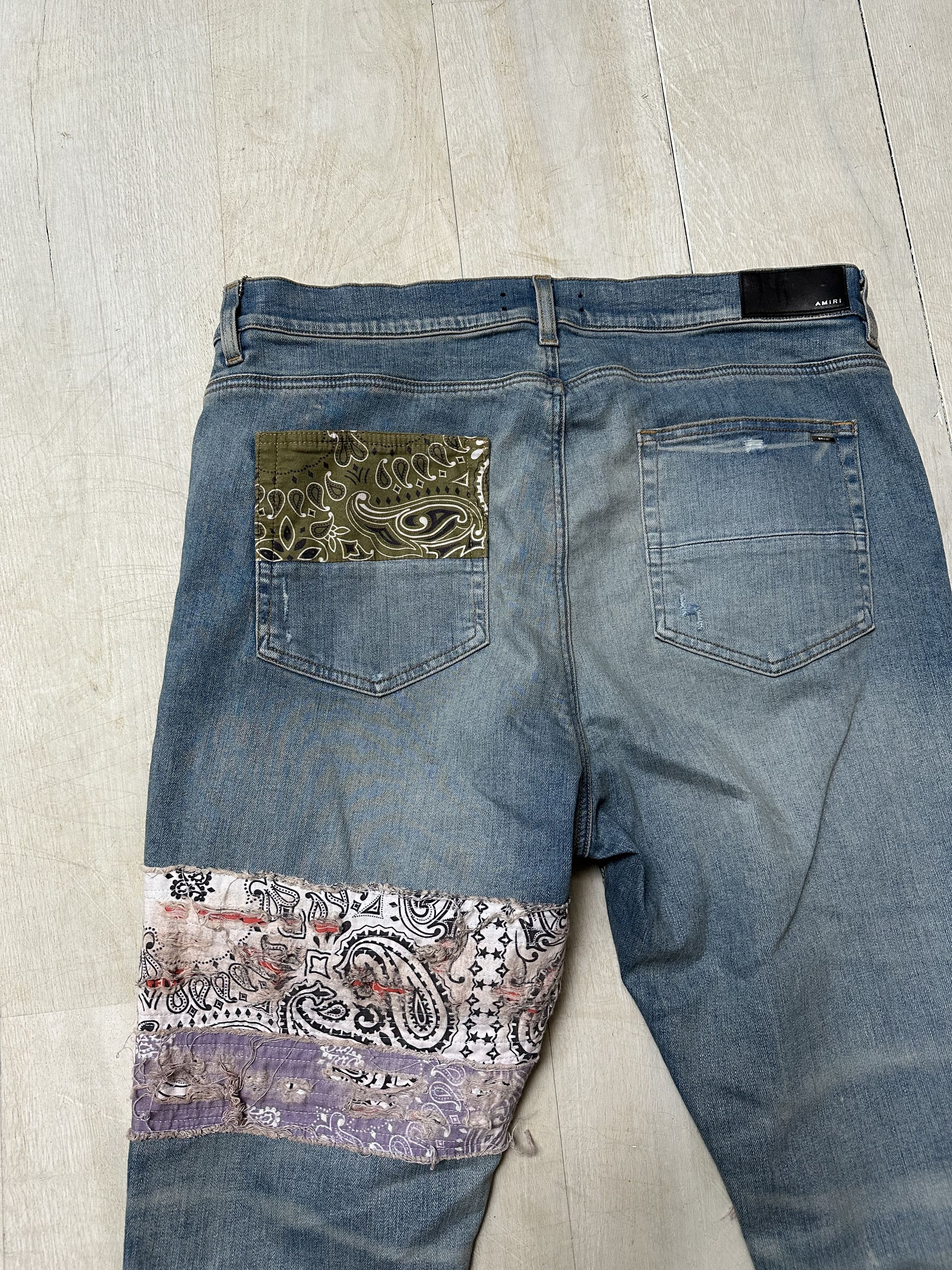 Amiri AMIRI BANDANA ART PATCH JEANS Size US 40 / EU 56 - 12 Thumbnail