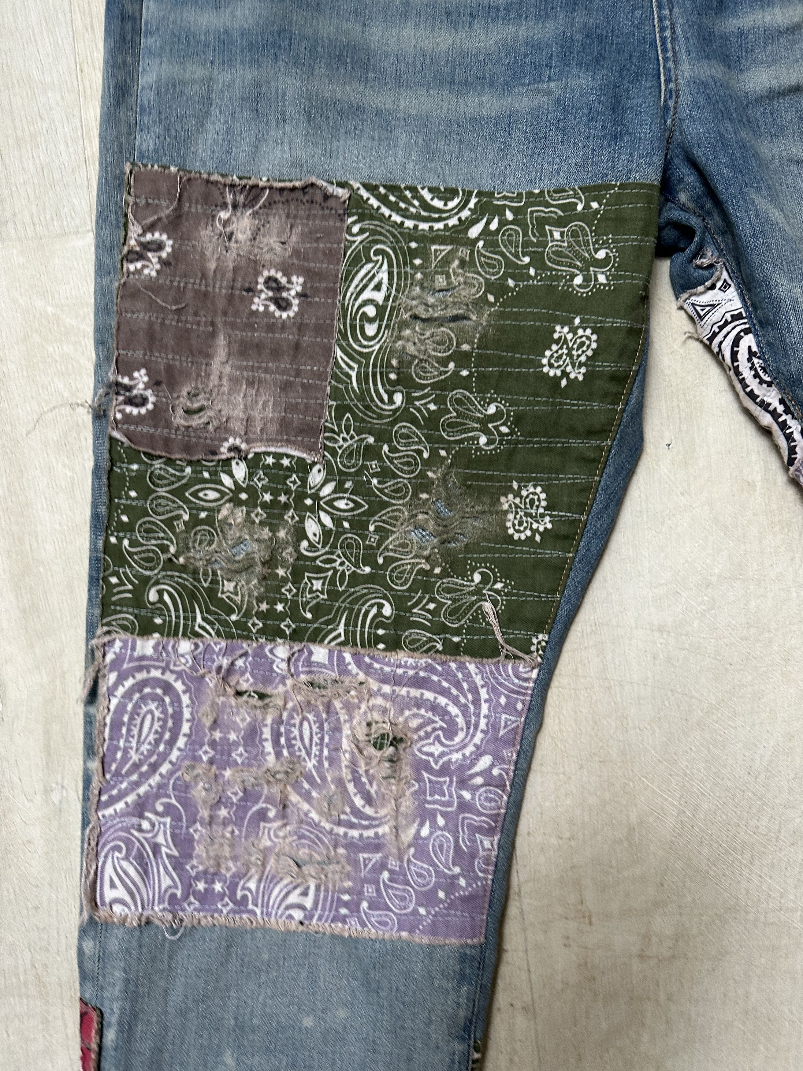 Amiri AMIRI BANDANA ART PATCH JEANS Size US 40 / EU 56 - 3 Thumbnail