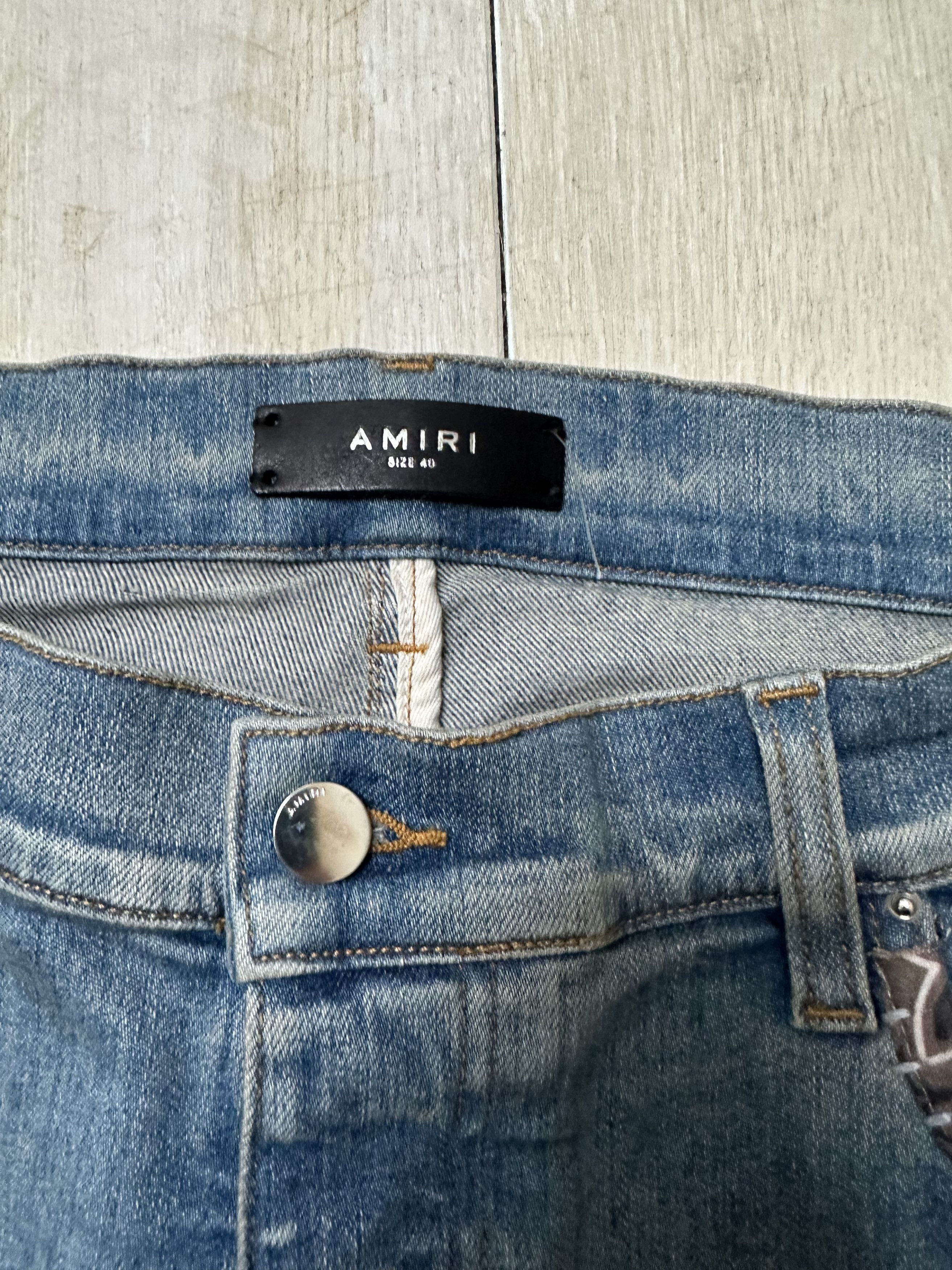 Amiri AMIRI BANDANA ART PATCH JEANS Size US 40 / EU 56 - 5 Thumbnail