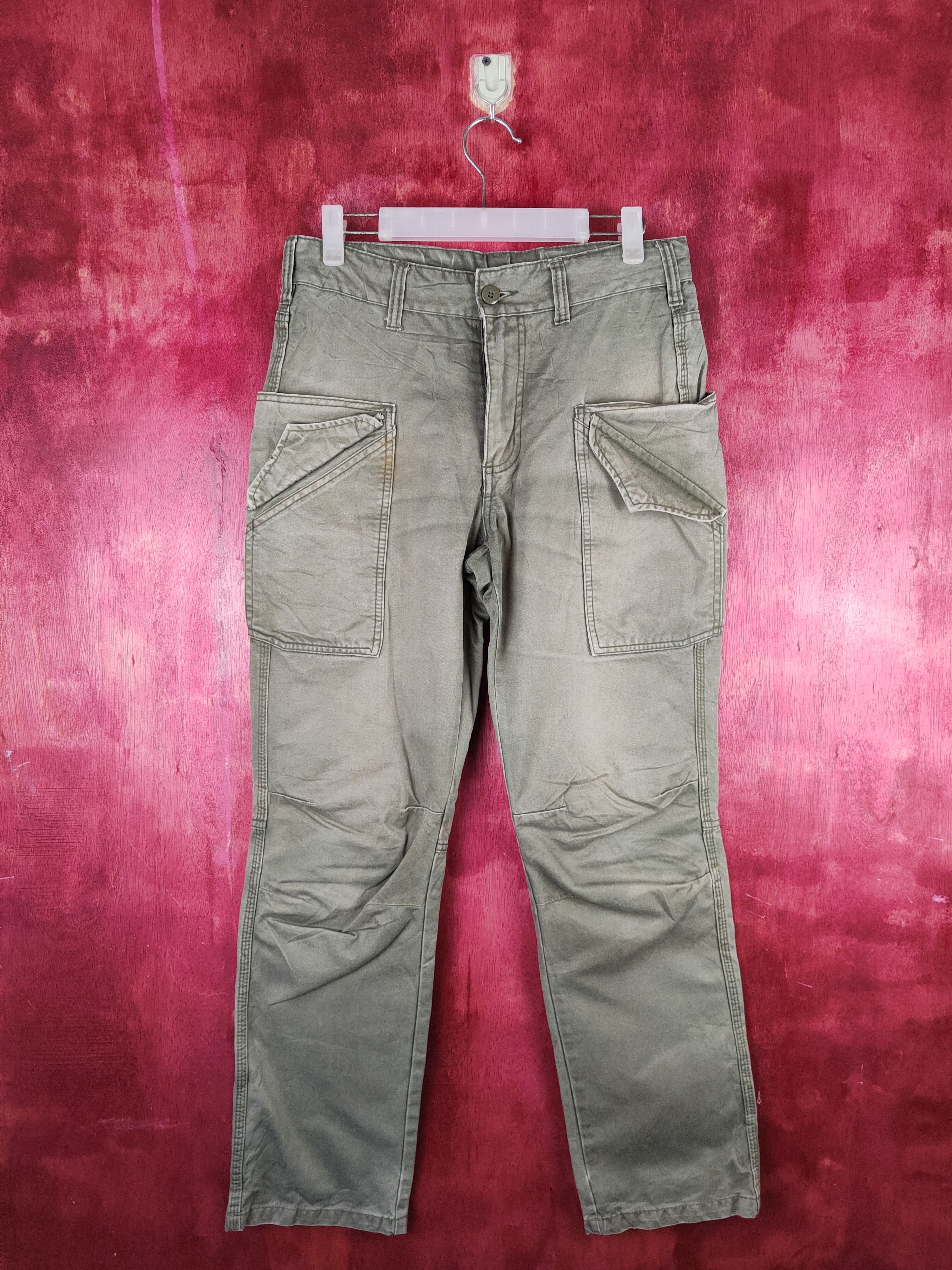 image of Vintage Made In Heaven Faded Multipocket Tactical Cargo Pants S785 in Green, Men's (Size 30)