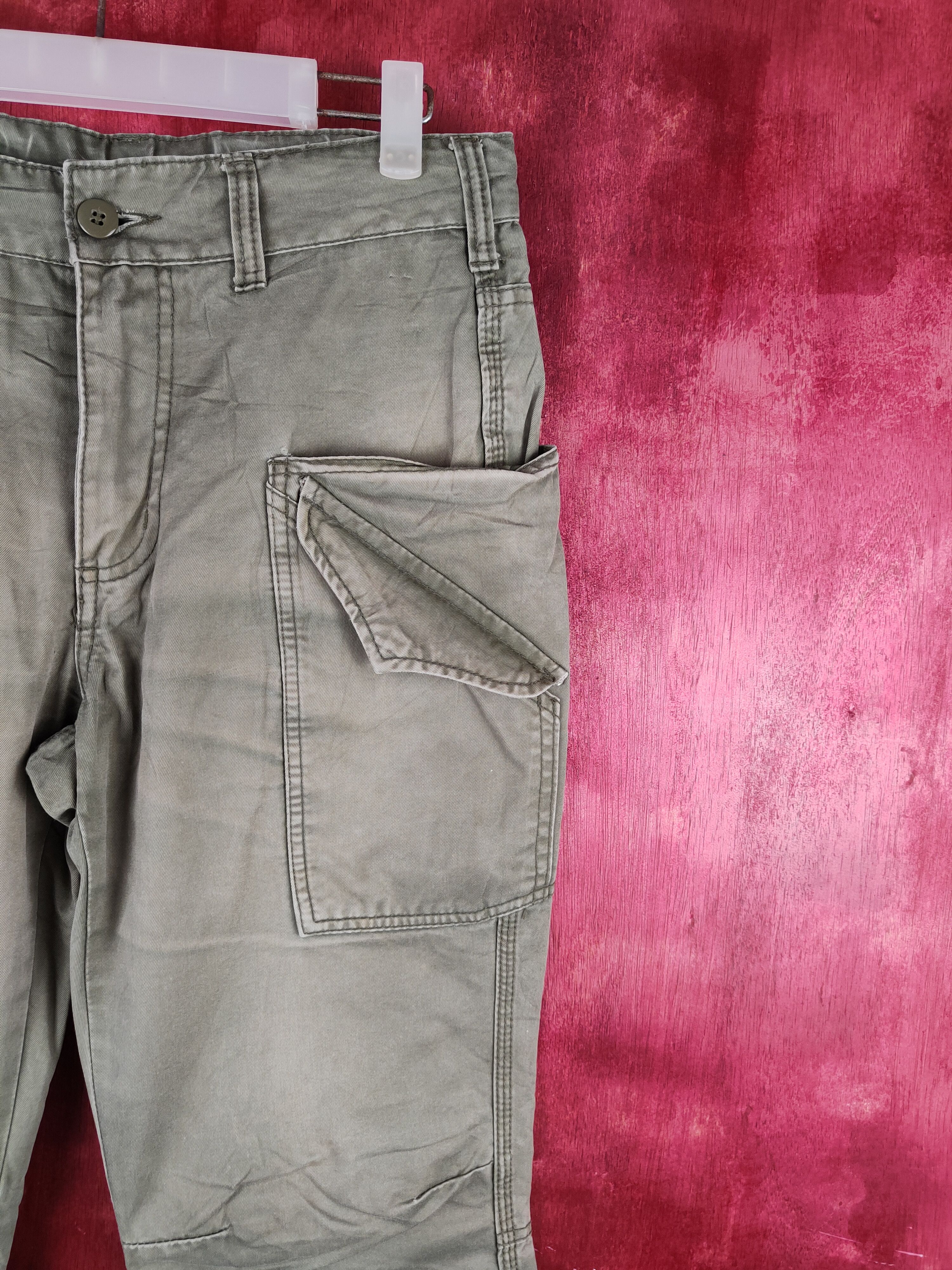 Japanese Brand Made in Heaven Faded Multipocket Tactical Cargo Pants #S785 Size US 30 / EU 46 - 5 Thumbnail