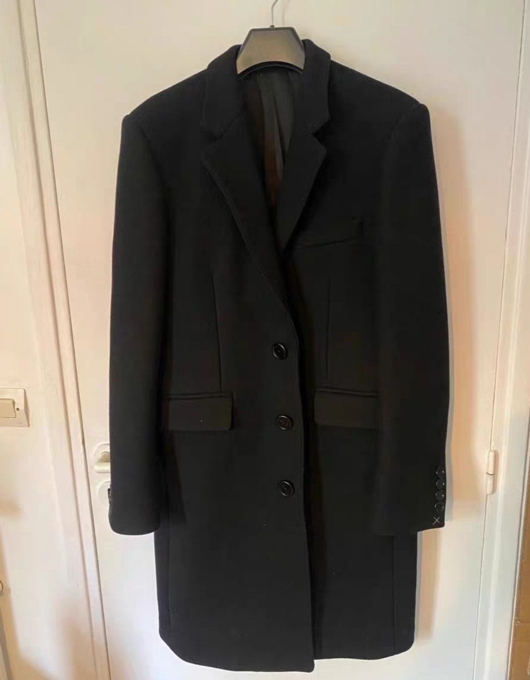 Celine Celine black laine coat Size US M / EU 48-50 / 2 - 1 Thumbnail