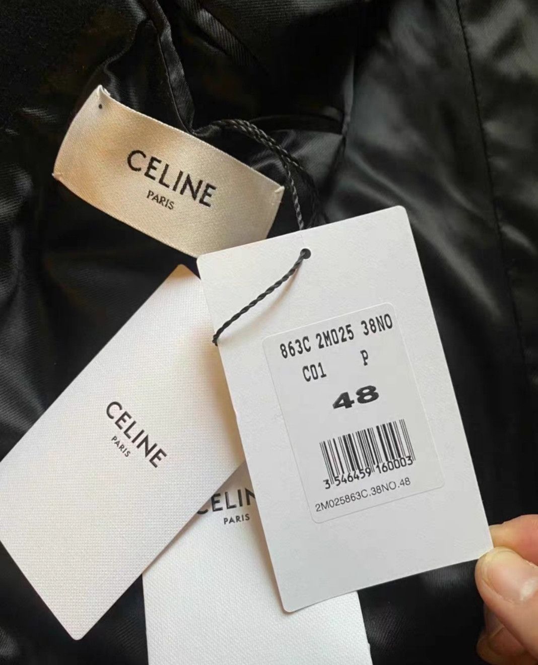 Celine Celine black laine coat Size US M / EU 48-50 / 2 - 4 Thumbnail