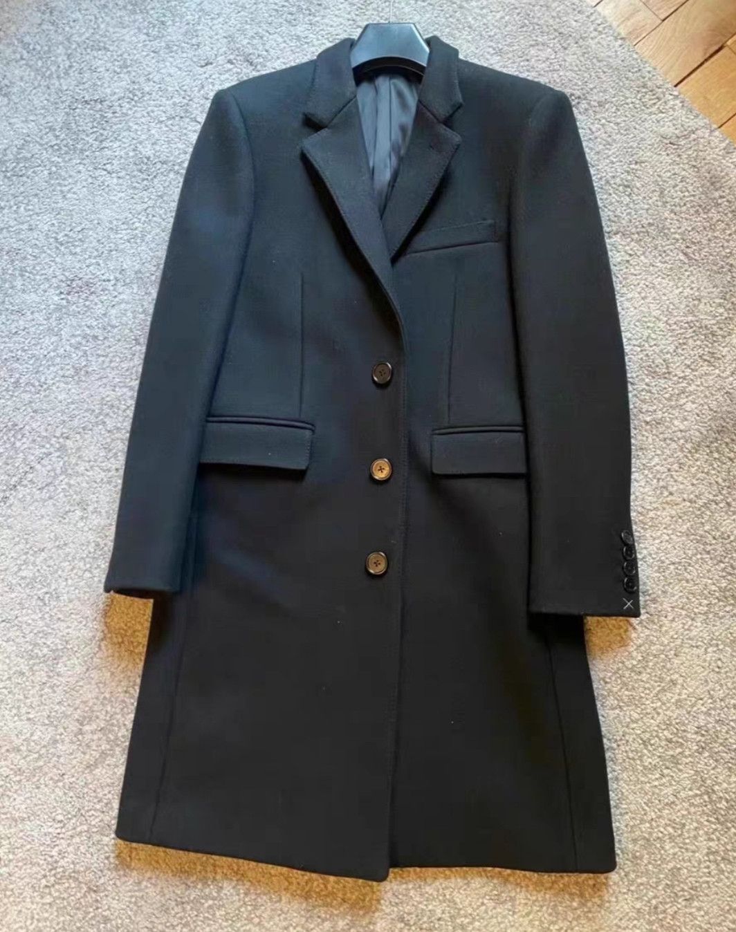 Celine Celine black laine coat Size US M / EU 48-50 / 2 - 3 Thumbnail