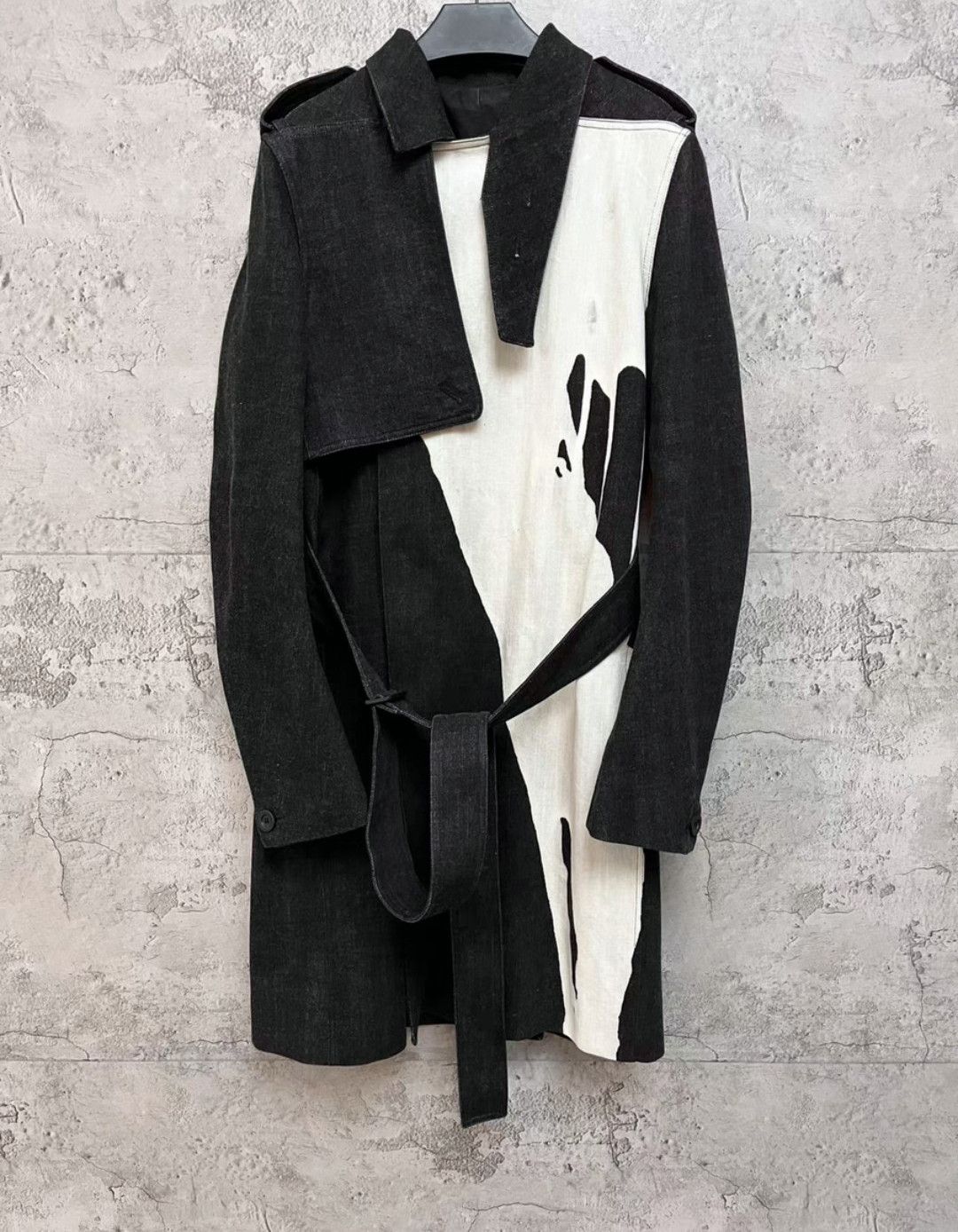 Rick Owens Rick Owens ro 16FW splash-ink style coat Size US M / EU 48-50 / 2 - 1 Thumbnail