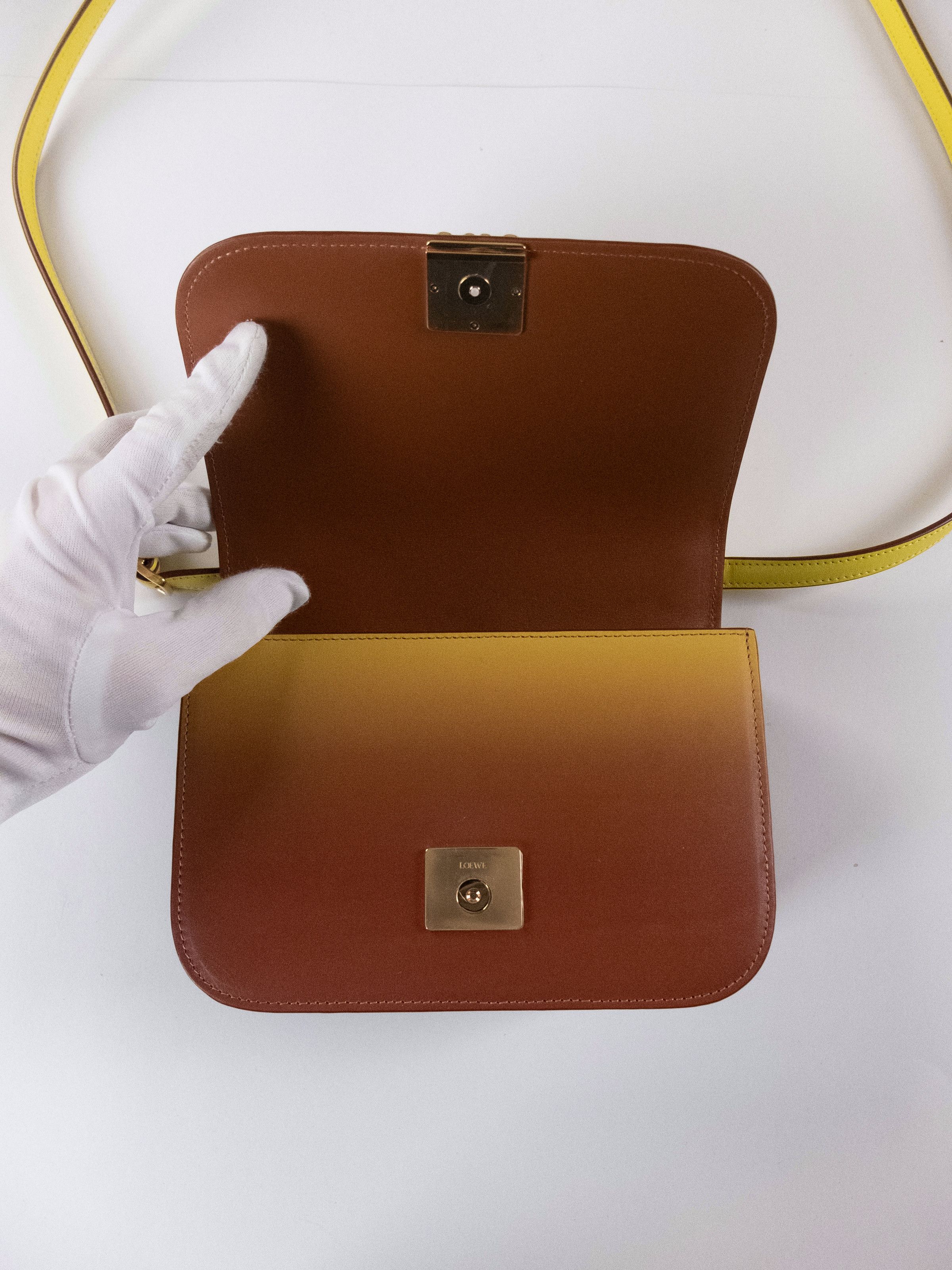Loewe LOEWE Goya small yellow orange degrade leather bag Size ONE SIZE - 12 Thumbnail