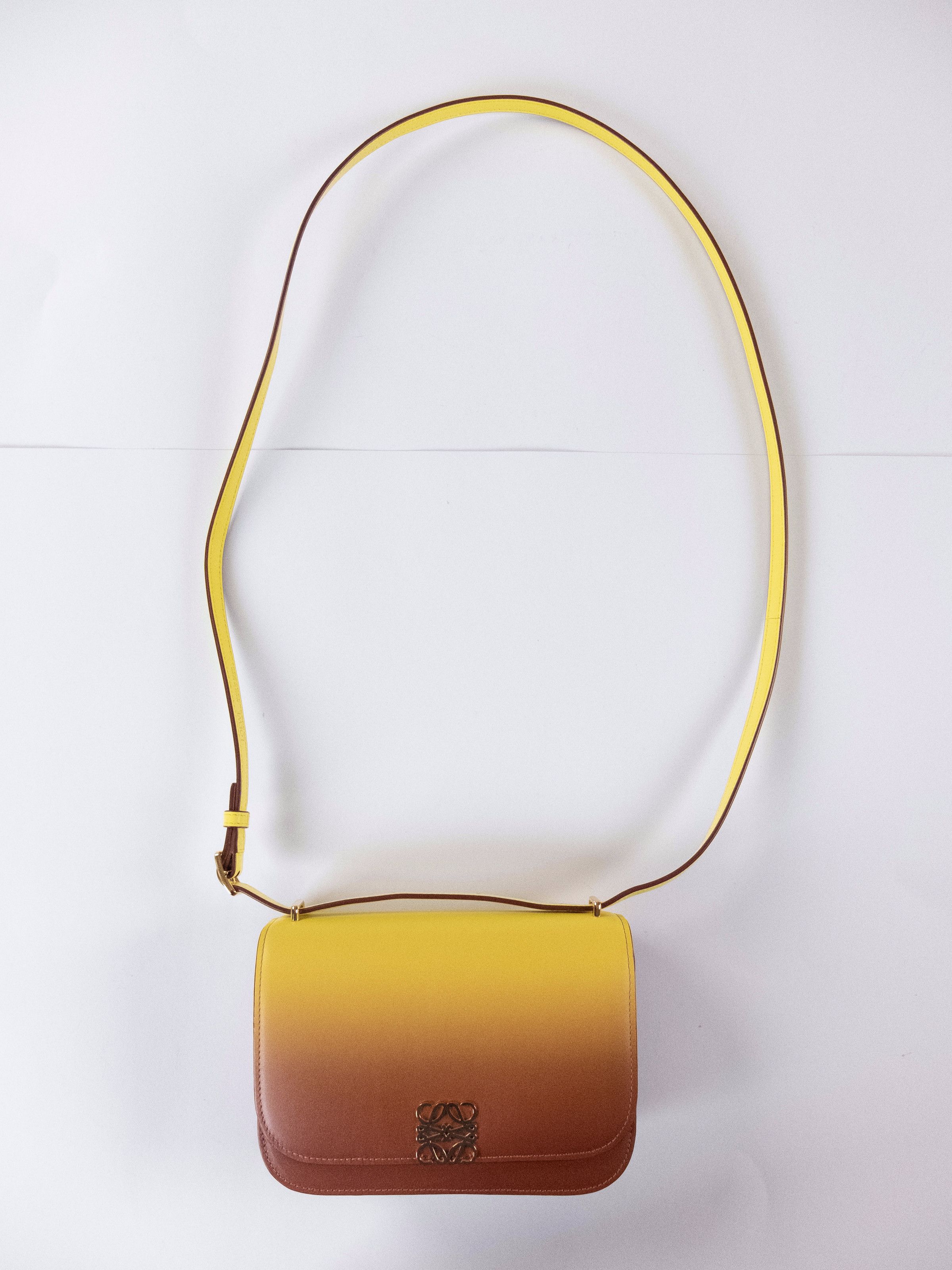 Loewe LOEWE Goya small yellow orange degrade leather bag Size ONE SIZE - 4 Thumbnail