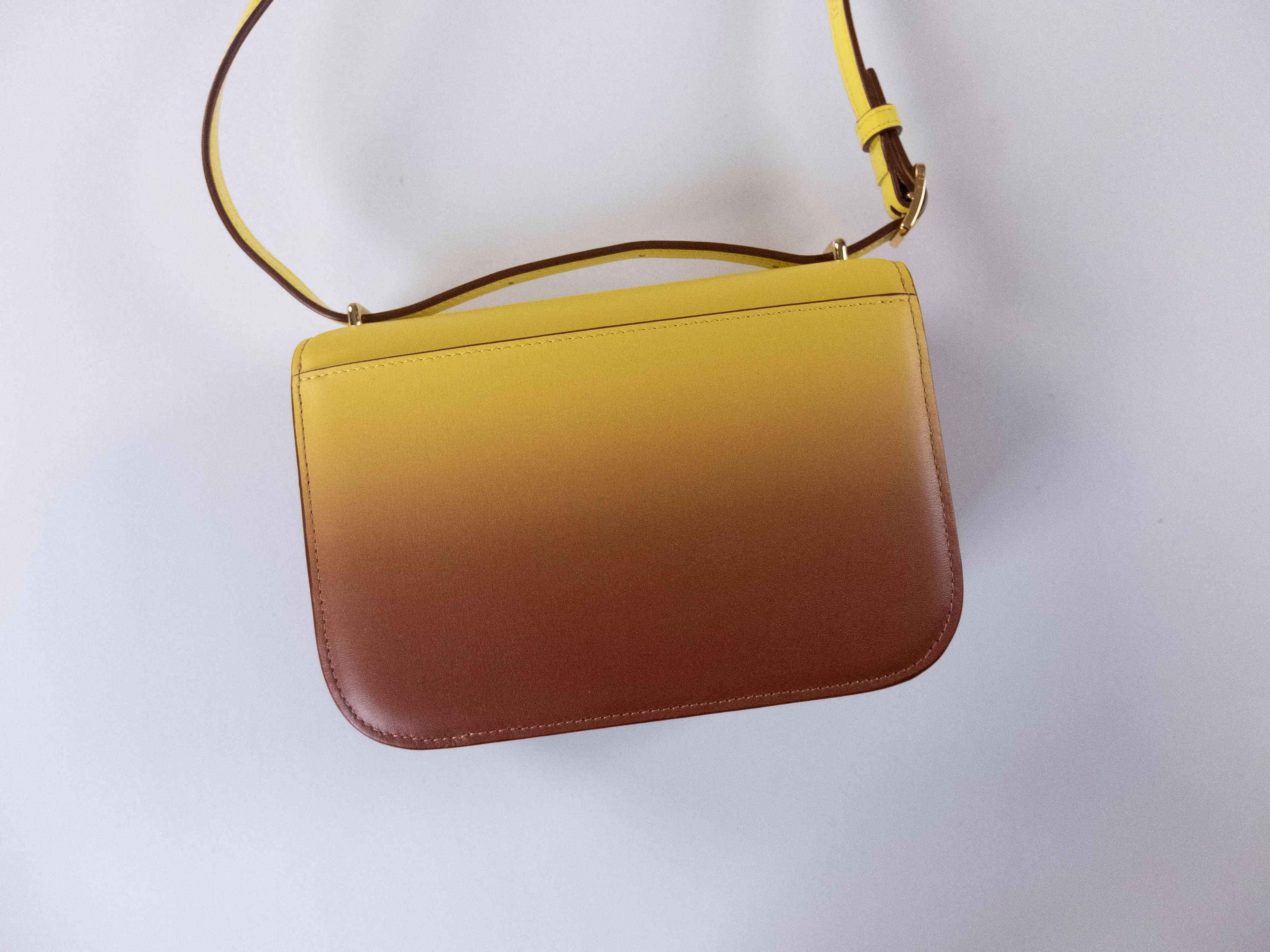 Loewe LOEWE Goya small yellow orange degrade leather bag Size ONE SIZE - 9 Thumbnail
