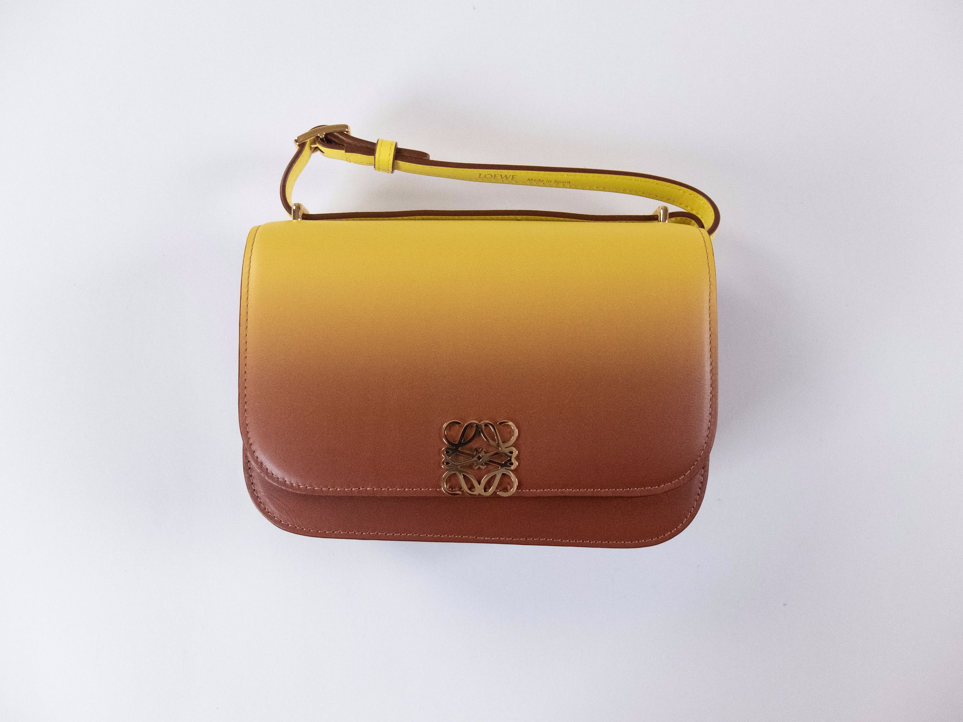Loewe LOEWE Goya small yellow orange degrade leather bag Size ONE SIZE - 3 Thumbnail