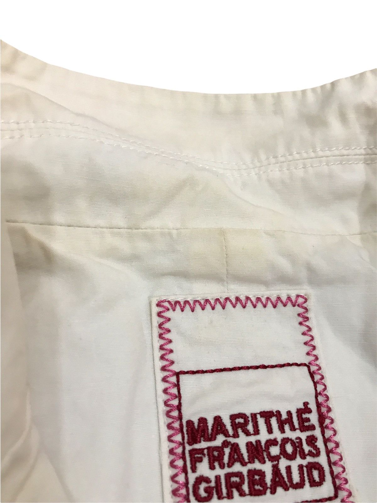Marithe + Francois Girbaud Vintage Marithé Fràncois Girbaud Off White Floral Jacket Size US M / EU 48-50 / 2 - 6 Thumbnail