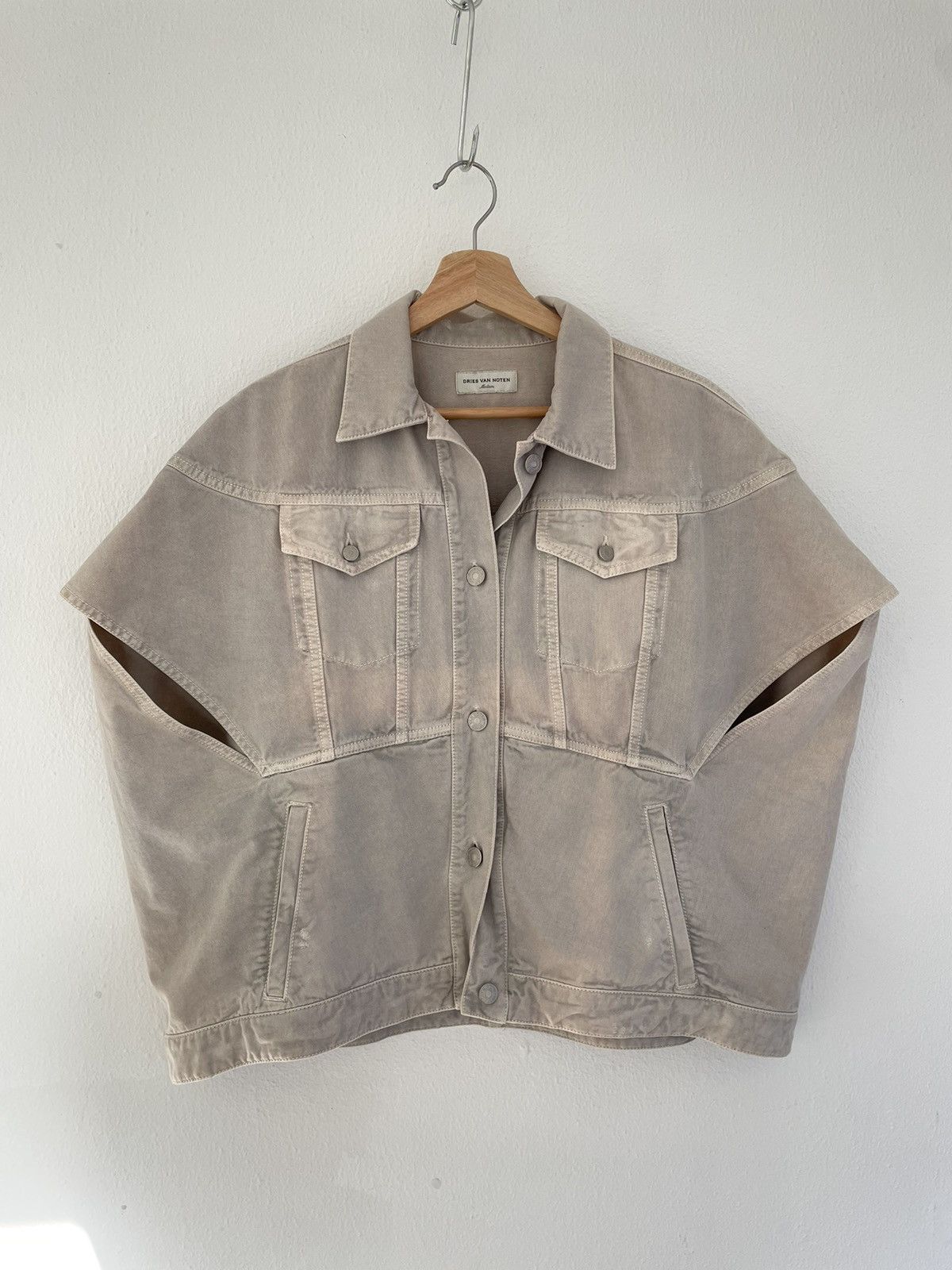 Dries Van Noten Denim poncho vest Size US M / EU 48-50 / 2 - 1 Thumbnail