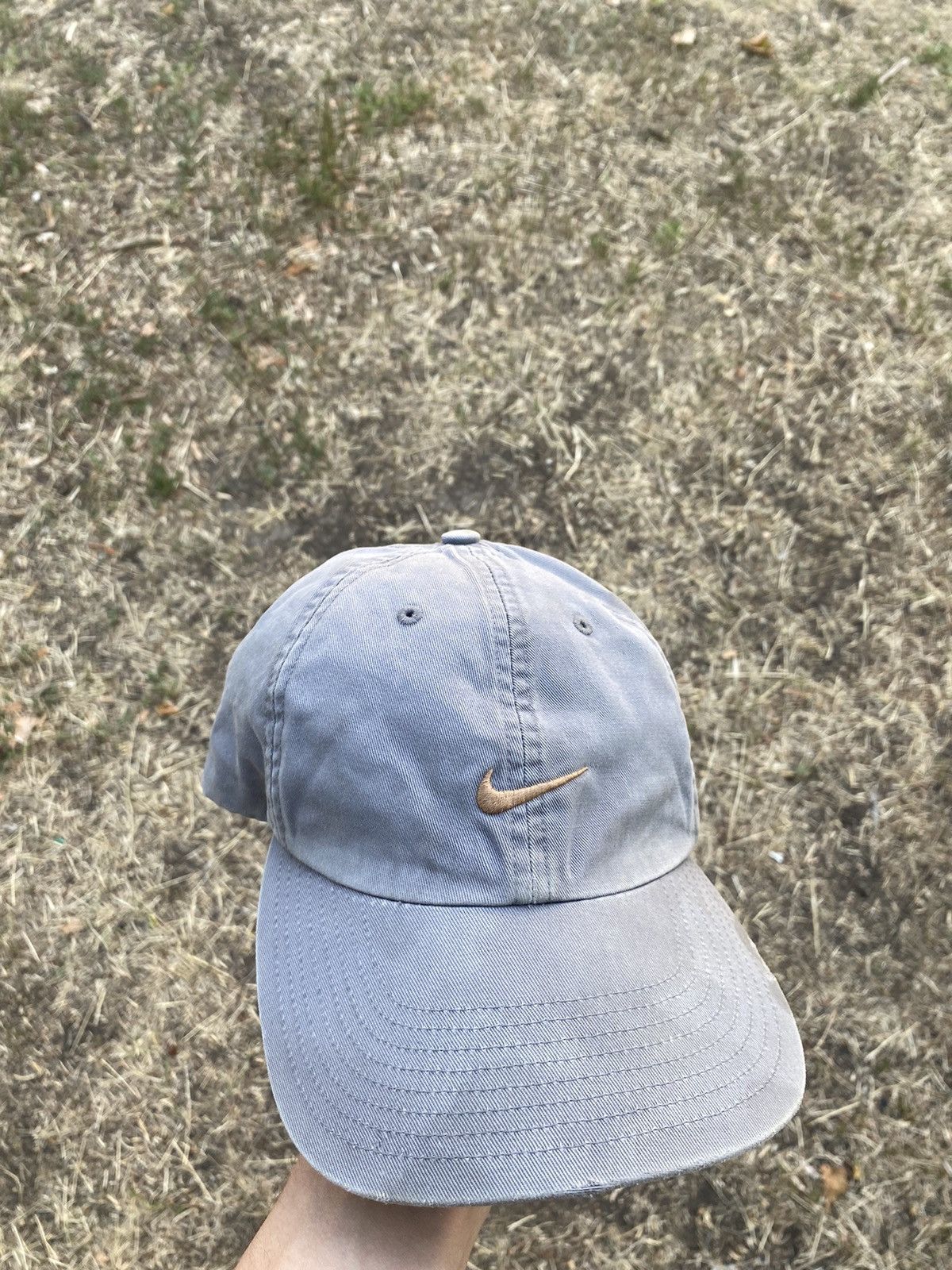 Nike × Vintage Vintage 90s Nike cap streetwear y2k style small swoosh Size ONE SIZE - 1 Thumbnail