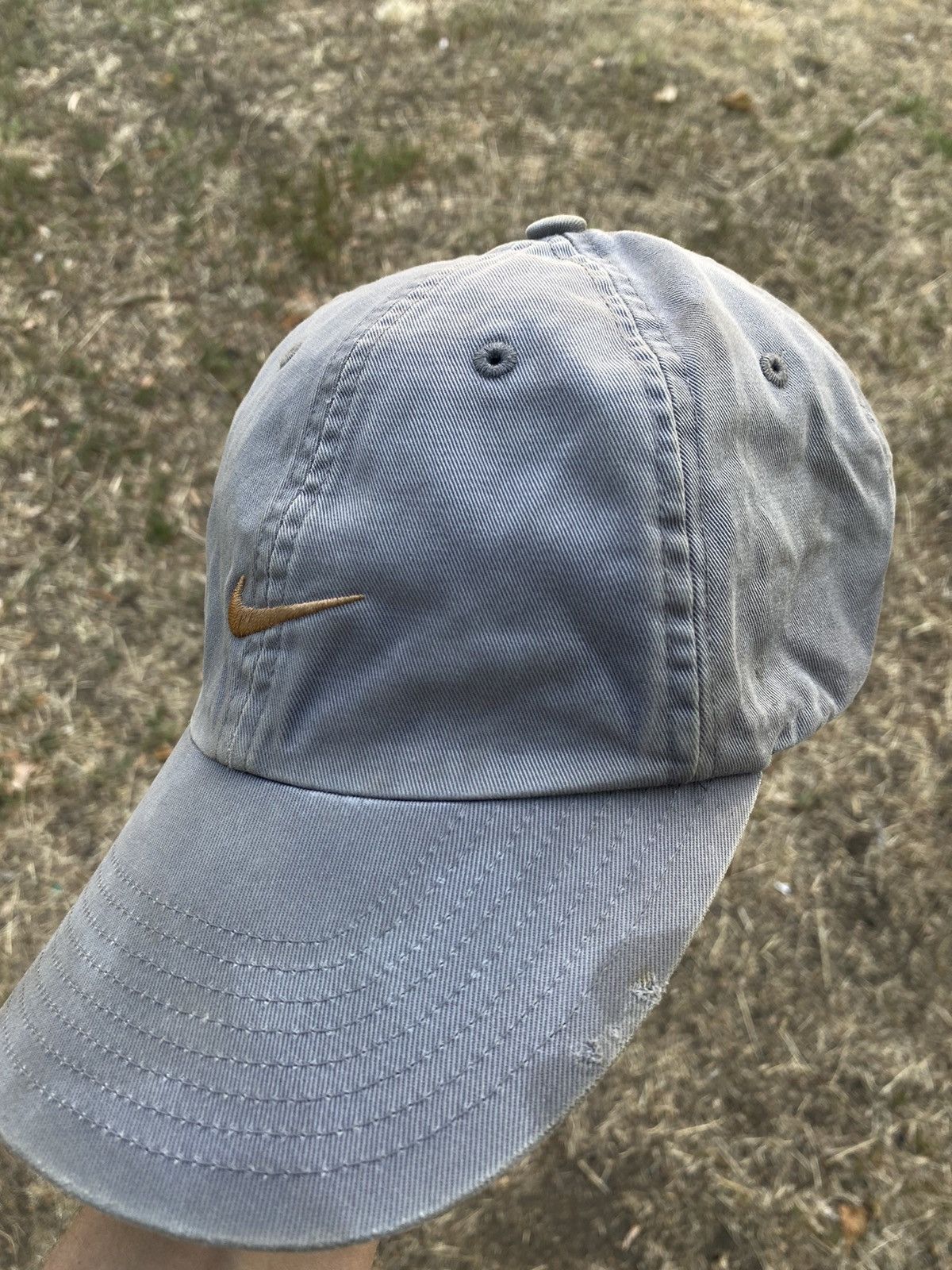 Nike × Vintage Vintage 90s Nike cap streetwear y2k style small swoosh Size ONE SIZE - 2 Thumbnail