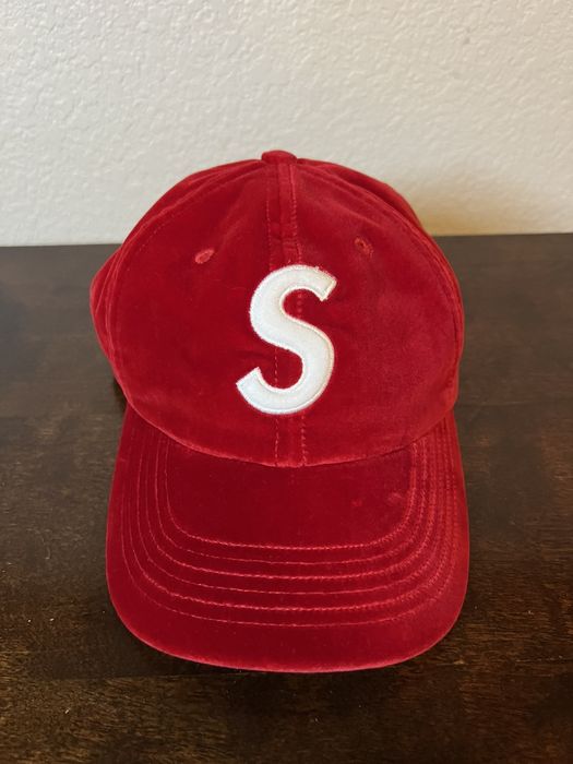 Supreme Supreme Velvet S Logo 6-Panel Hat | Grailed