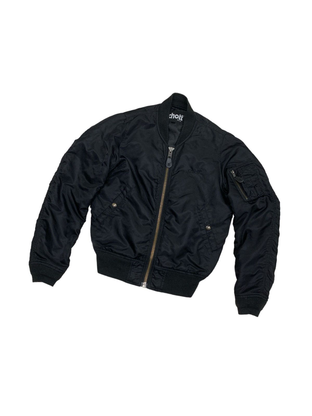 Japanese Brand SCHOTT NYC X JEANASIS LIMITED EDITION MA-1 BOMBER JACKET Size US S / EU 44-46 / 1 - 1 Thumbnail