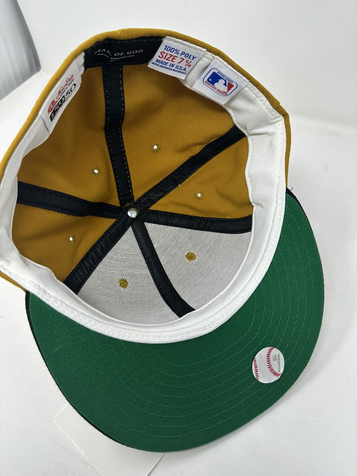 Fear Of God Fitted Cap New Era SZ 5/8 Vintage Gold
