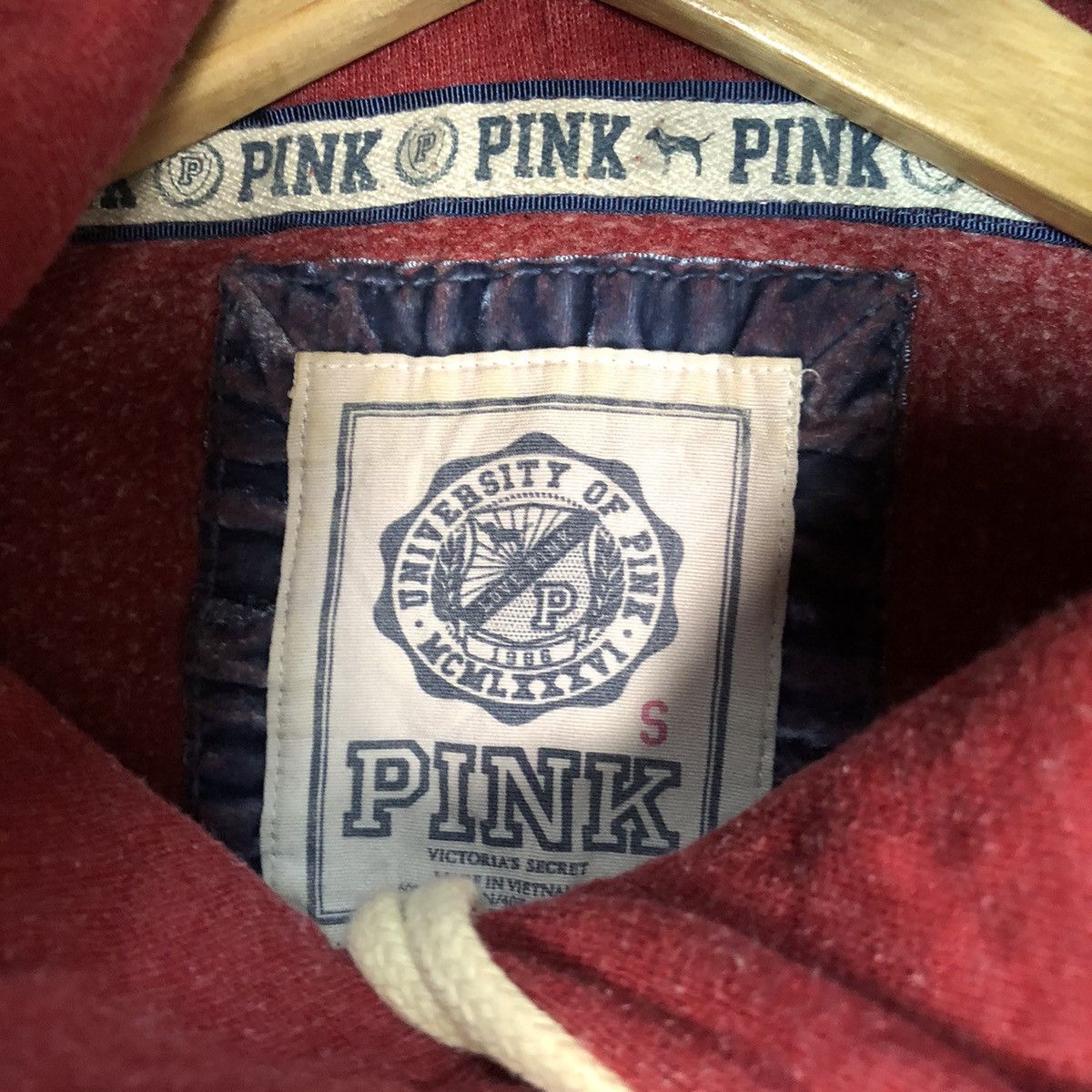 Japanese Brand Pink brand Red Hoodie sweatshirt #138B Size US S / EU 44-46 / 1 - 8 Thumbnail