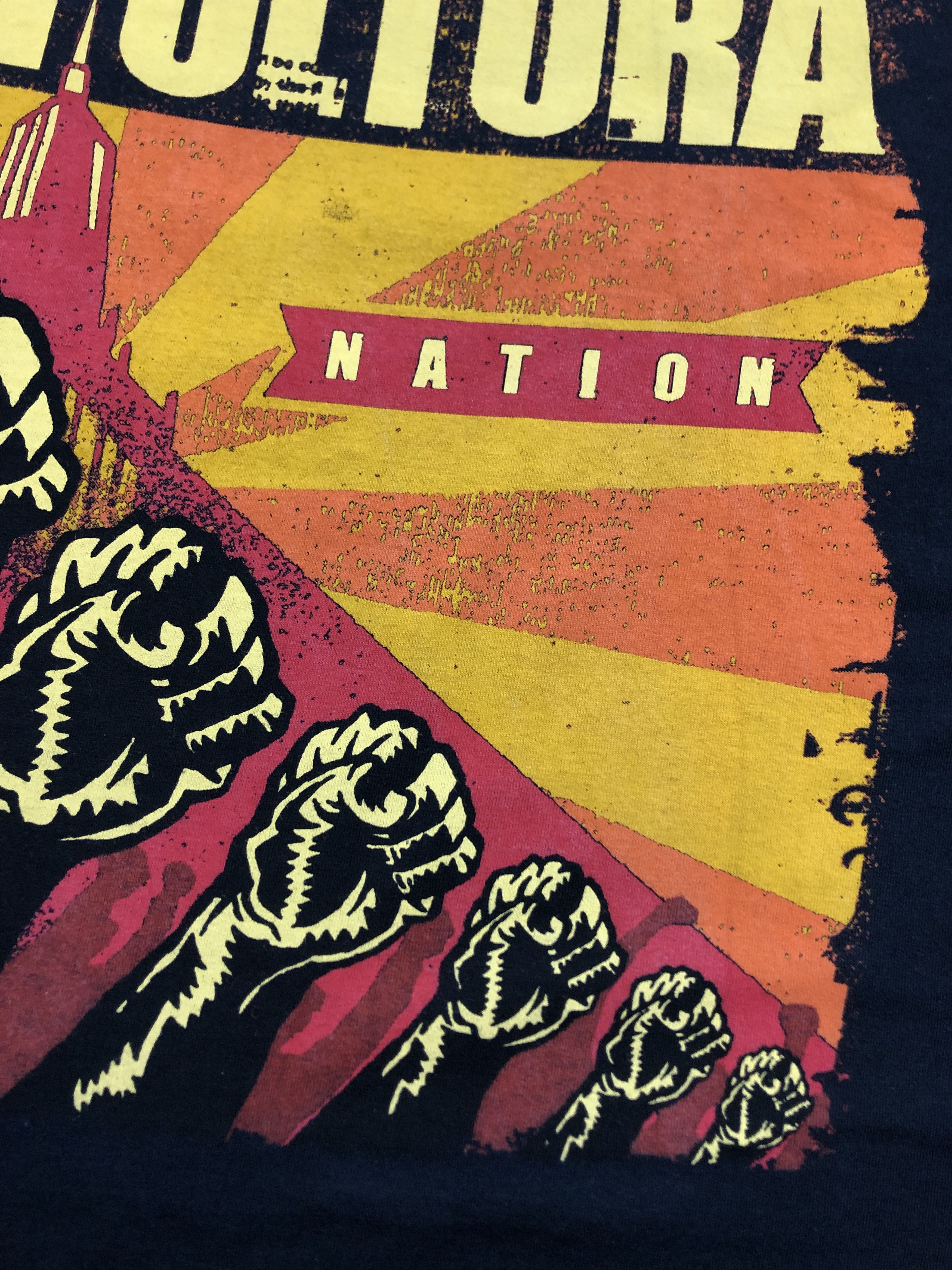 Band Tees × Vintage Vintage Sepultura Nation Rock Tee Shirt Band Y2K Hype Drill Size US XL / EU 56 / 4 - 7 Thumbnail