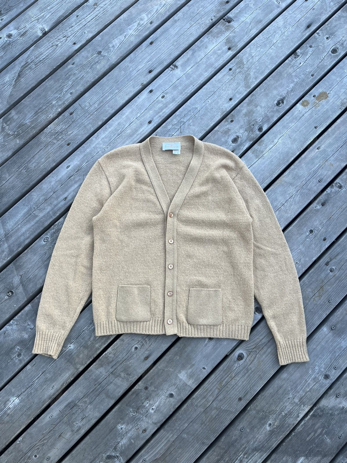 Jantzen Vintage Jantzen wool blend cardigan Size US XL / EU 56 / 4 - 1 Thumbnail