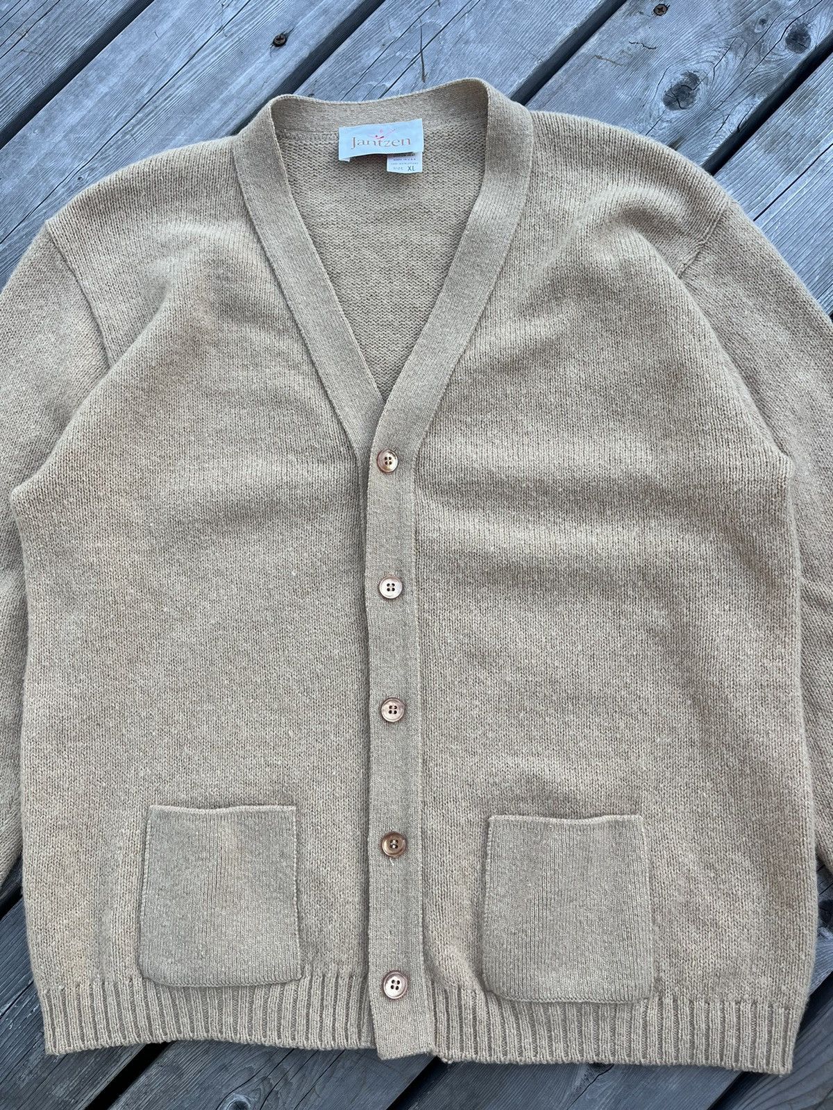 Jantzen Vintage Jantzen wool blend cardigan Size US XL / EU 56 / 4 - 2 Thumbnail
