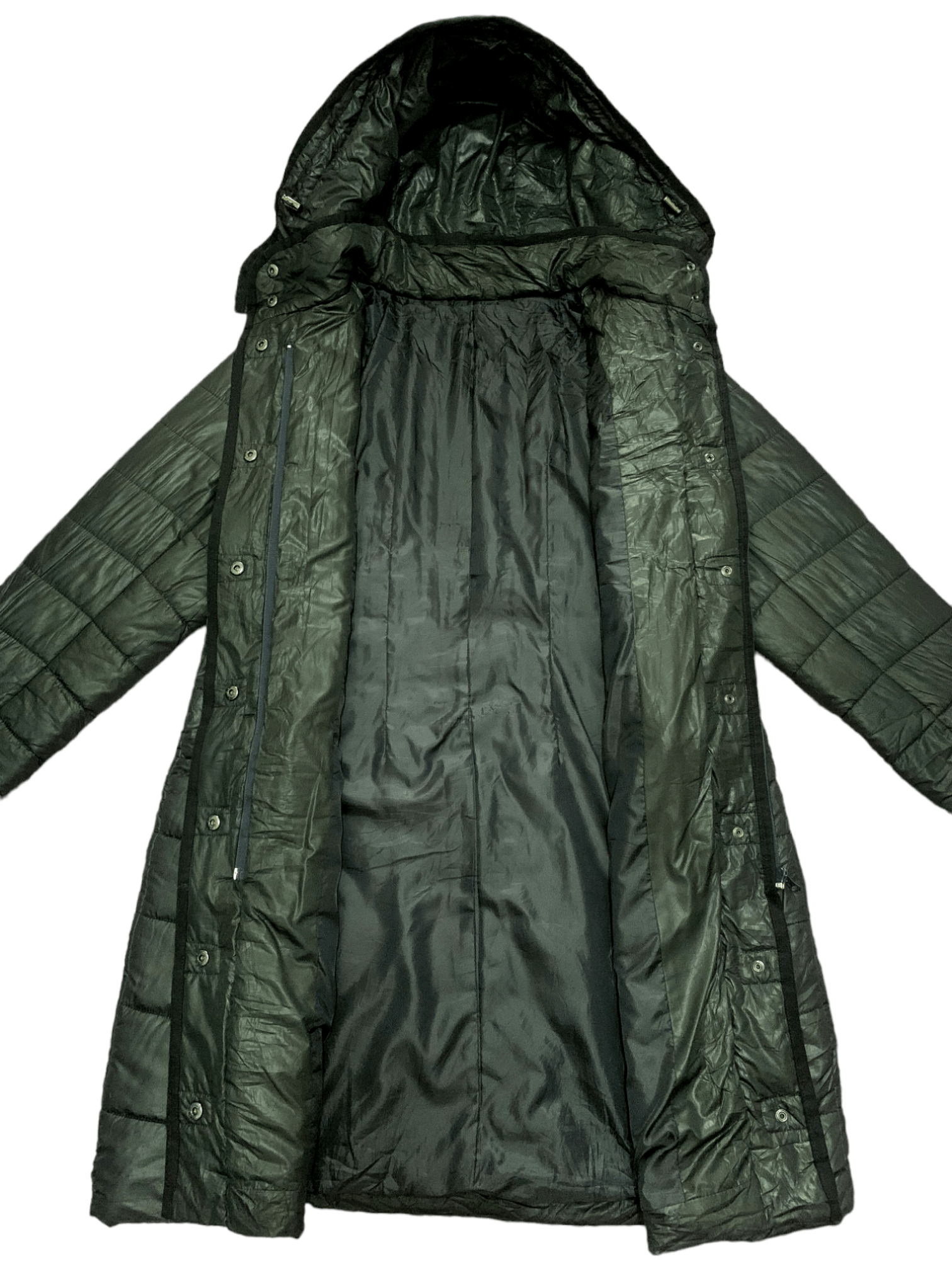 Japanese Brand Japanese Brand Button Front Puffer Hooded Raincoat 🖤 Size US M / EU 48-50 / 2 - 10 Thumbnail