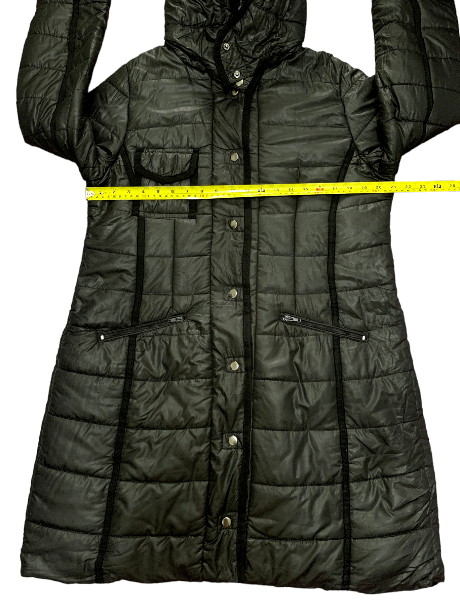 Japanese Brand Japanese Brand Button Front Puffer Hooded Raincoat 🖤 Size US M / EU 48-50 / 2 - 12 Thumbnail