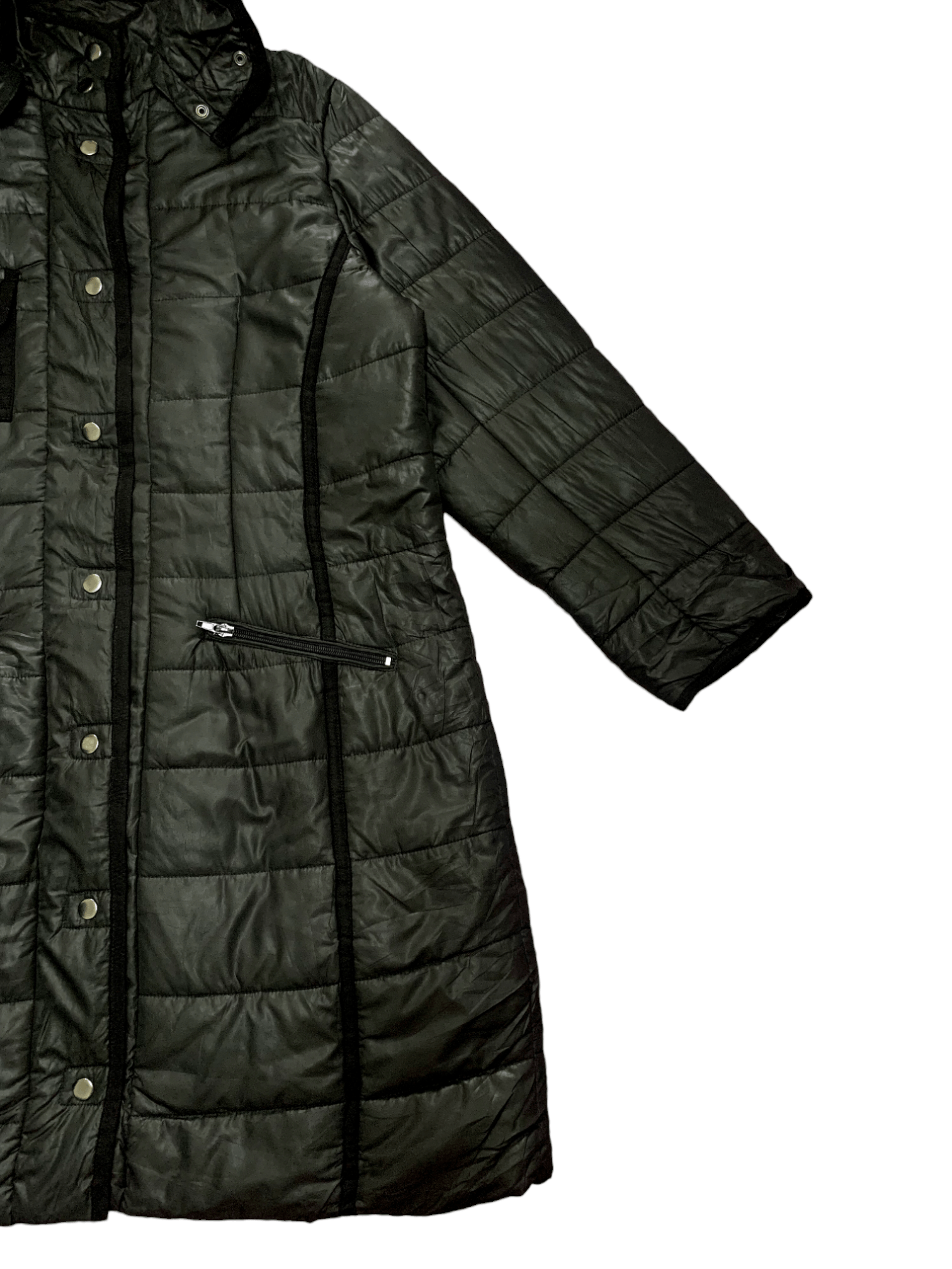 Japanese Brand Japanese Brand Button Front Puffer Hooded Raincoat 🖤 Size US M / EU 48-50 / 2 - 9 Thumbnail