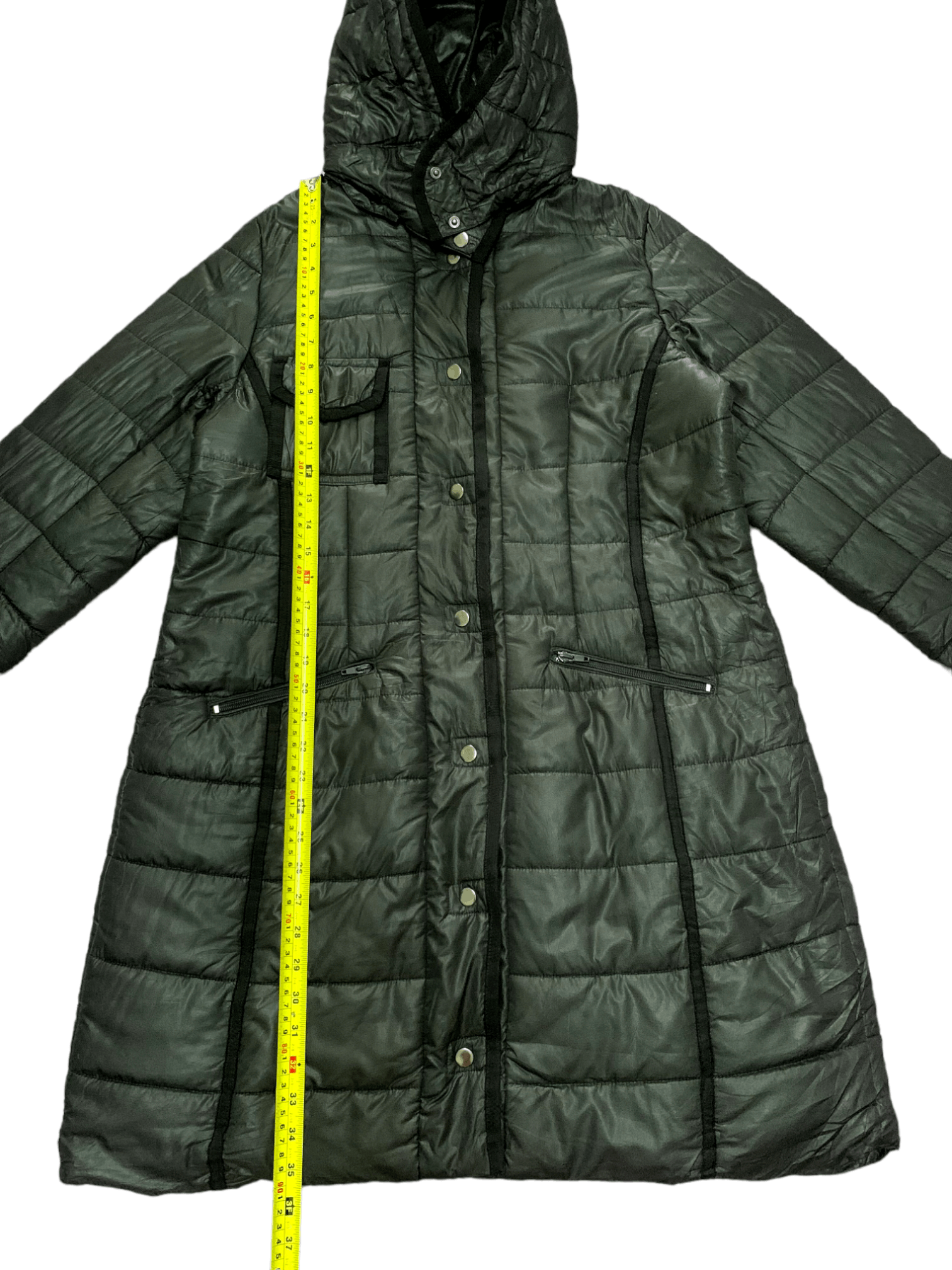 Japanese Brand Japanese Brand Button Front Puffer Hooded Raincoat 🖤 Size US M / EU 48-50 / 2 - 13 Thumbnail