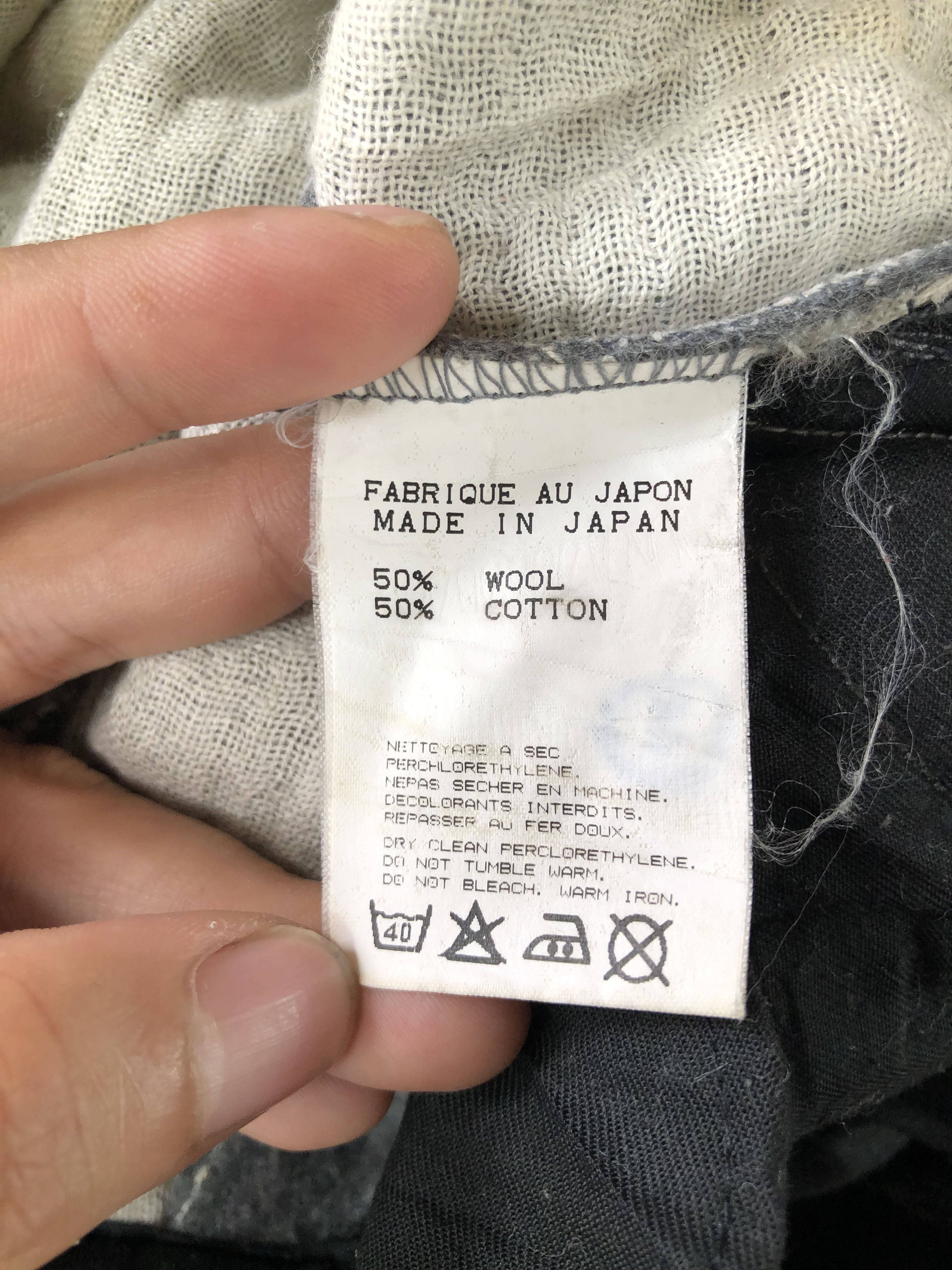 RIPVANWINKLE RARE🔥RIP VAN WINKLE BLOCK SEAMS WOOL PANTS Size US 29 - 14 Thumbnail