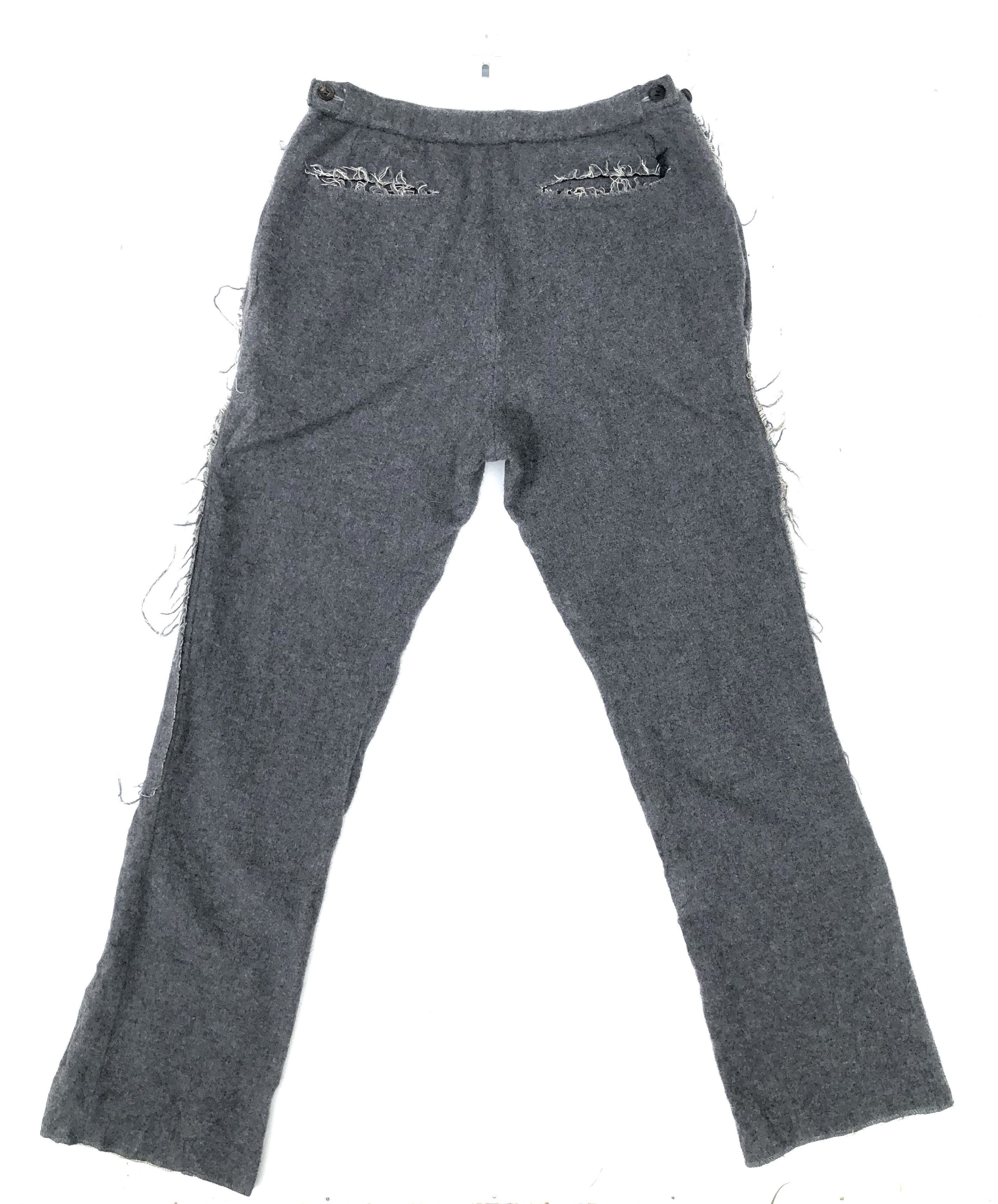 RIPVANWINKLE RARE🔥RIP VAN WINKLE BLOCK SEAMS WOOL PANTS Size US 29 - 3 Thumbnail