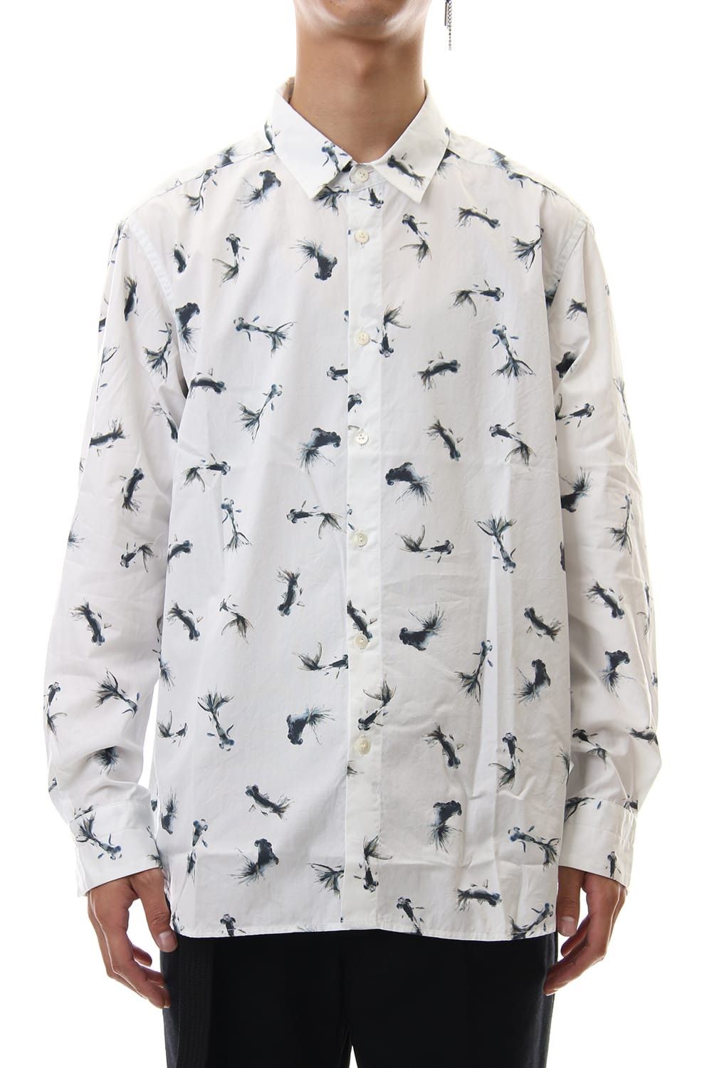 image of The Viridi Anne Patricia March Print Shirt.like Archivio J.m. Ribot in White, Men's (Size XL)