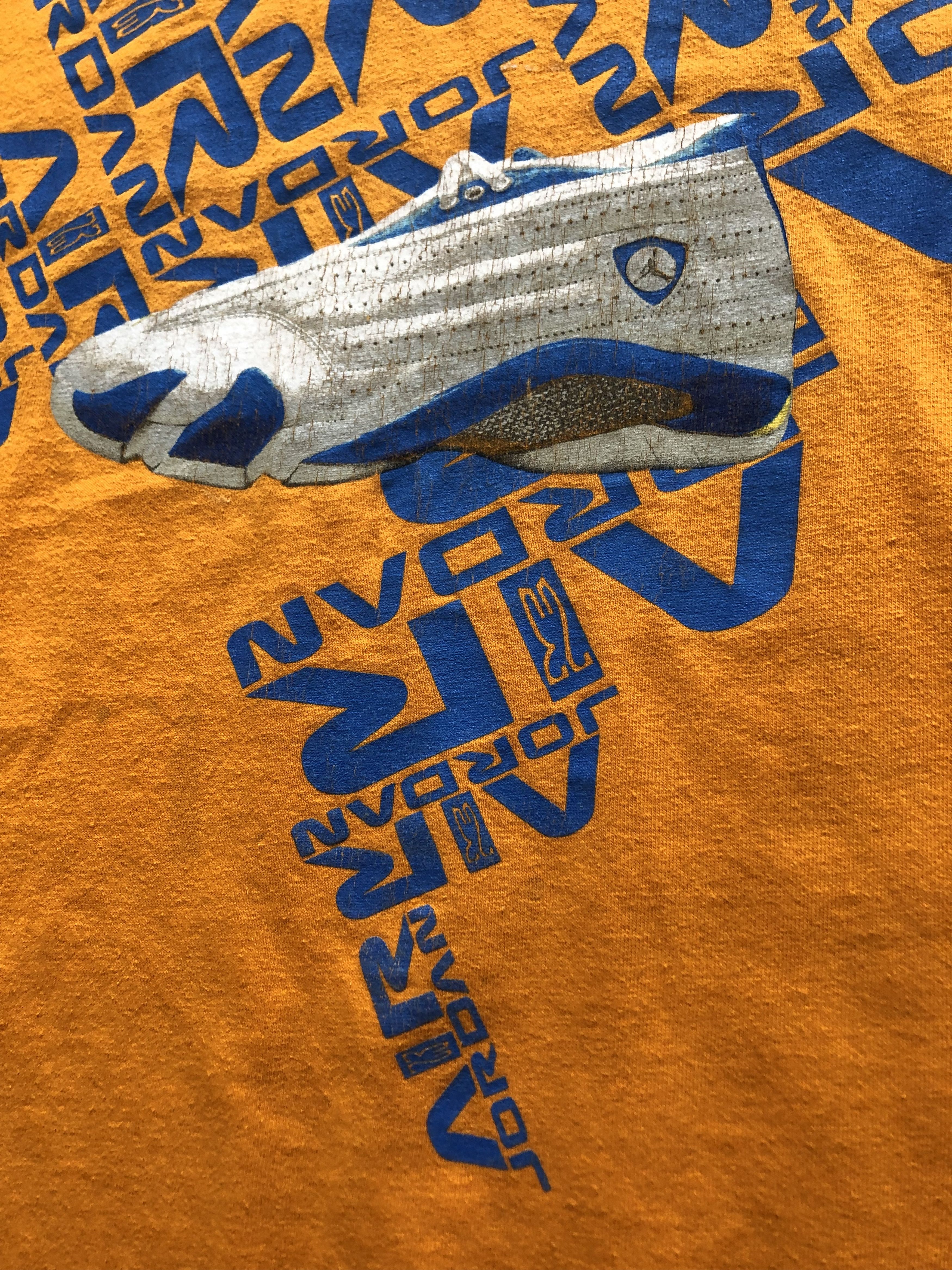 Nike × Vintage Vintage Nike Air Jordan Boot Rare Shirt Tee Drill y2k hype Size US XXL / EU 58 / 5 - 6 Thumbnail