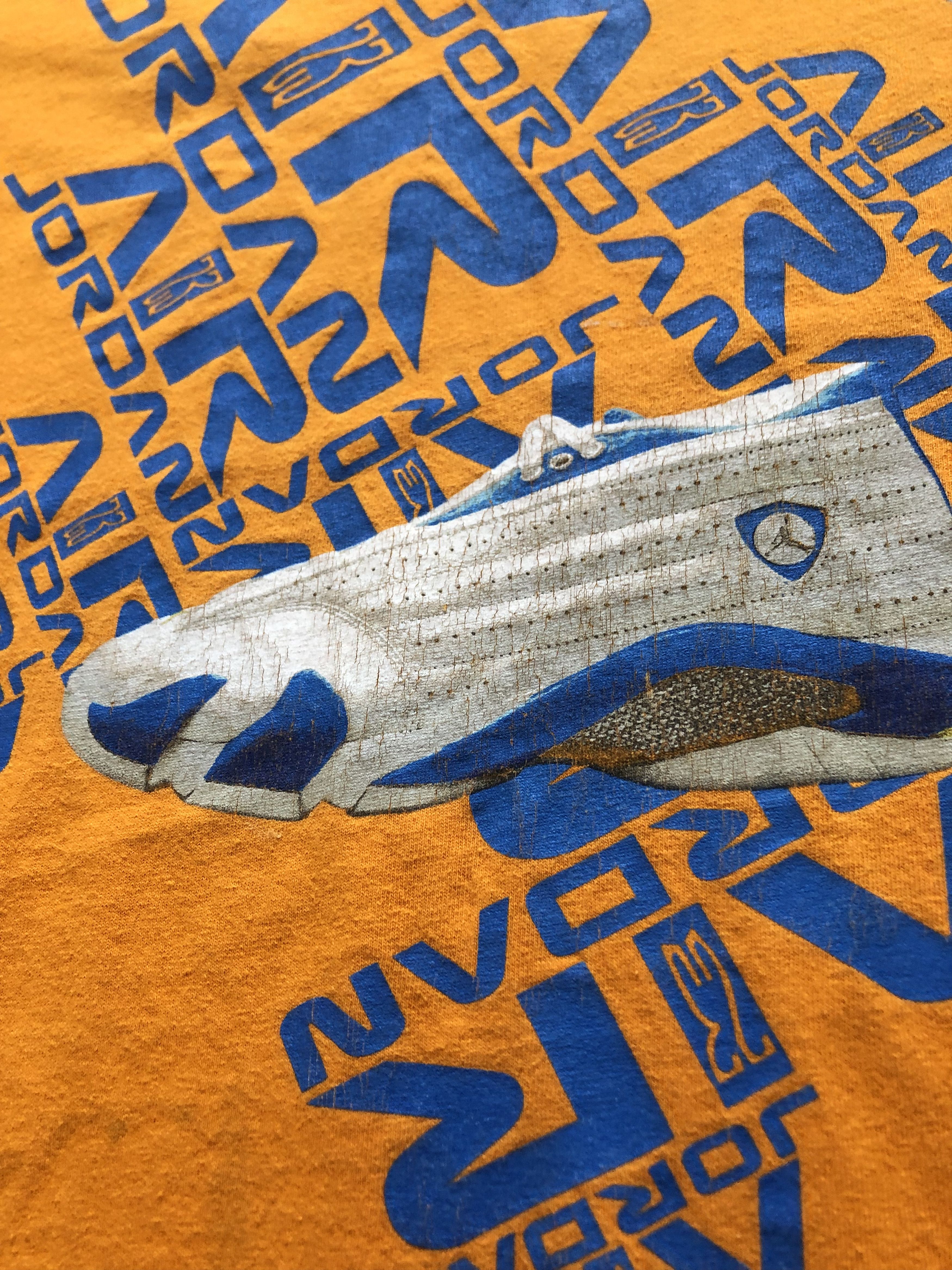 Nike × Vintage Vintage Nike Air Jordan Boot Rare Shirt Tee Drill y2k hype Size US XXL / EU 58 / 5 - 7 Thumbnail