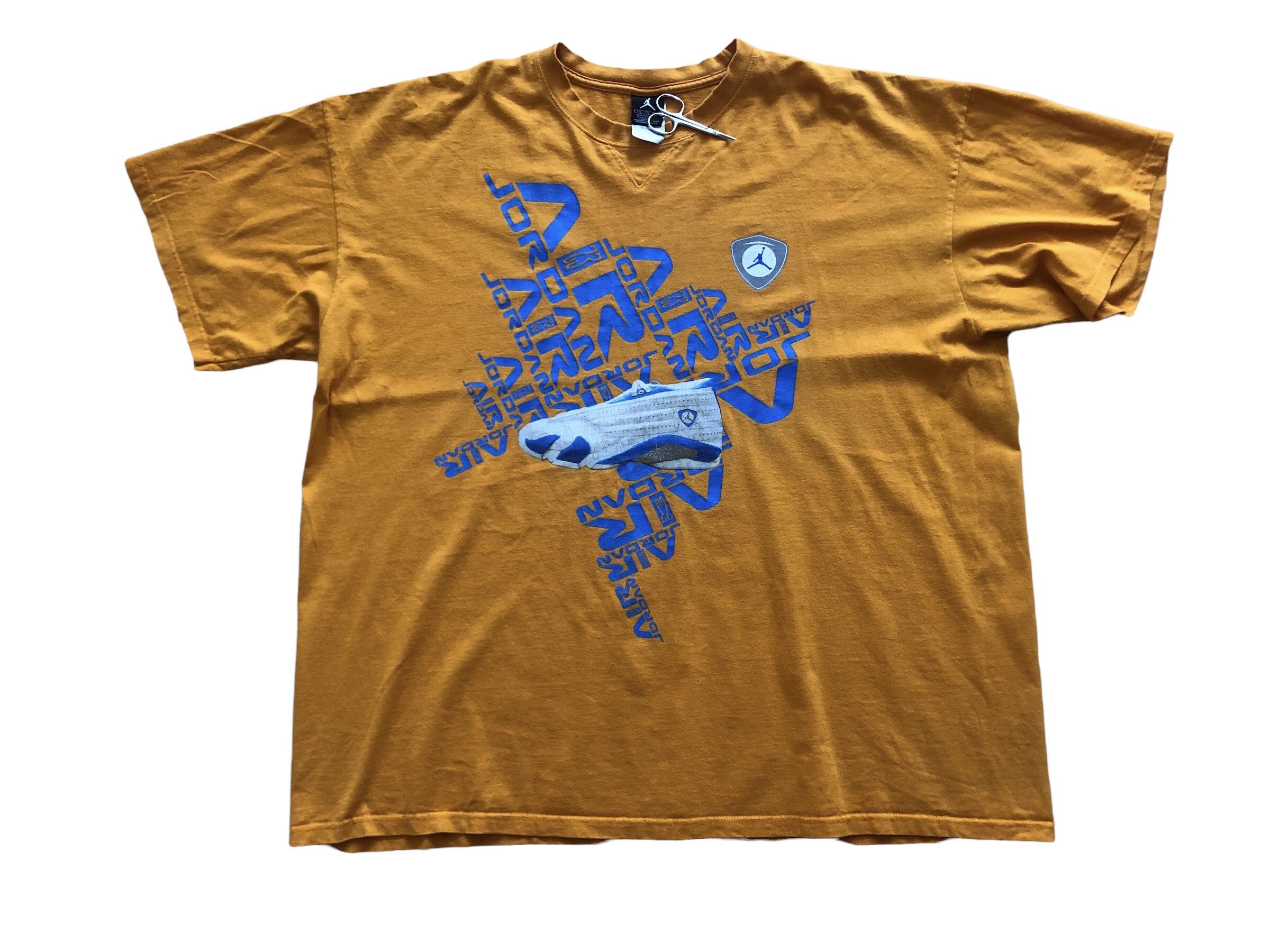 Nike × Vintage Vintage Nike Air Jordan Boot Rare Shirt Tee Drill y2k hype Size US XXL / EU 58 / 5 - 1 Thumbnail
