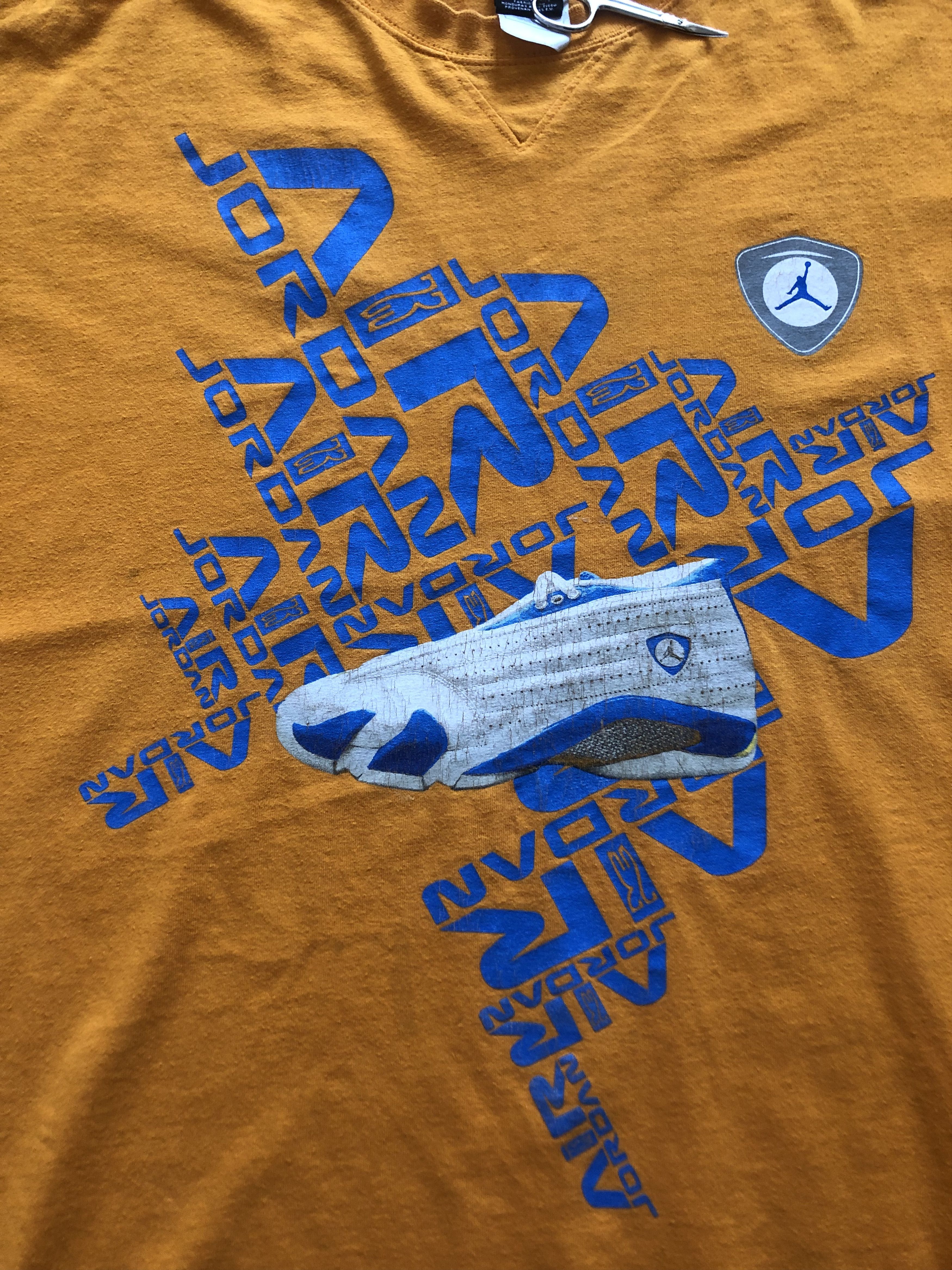 Nike × Vintage Vintage Nike Air Jordan Boot Rare Shirt Tee Drill y2k hype Size US XXL / EU 58 / 5 - 3 Thumbnail