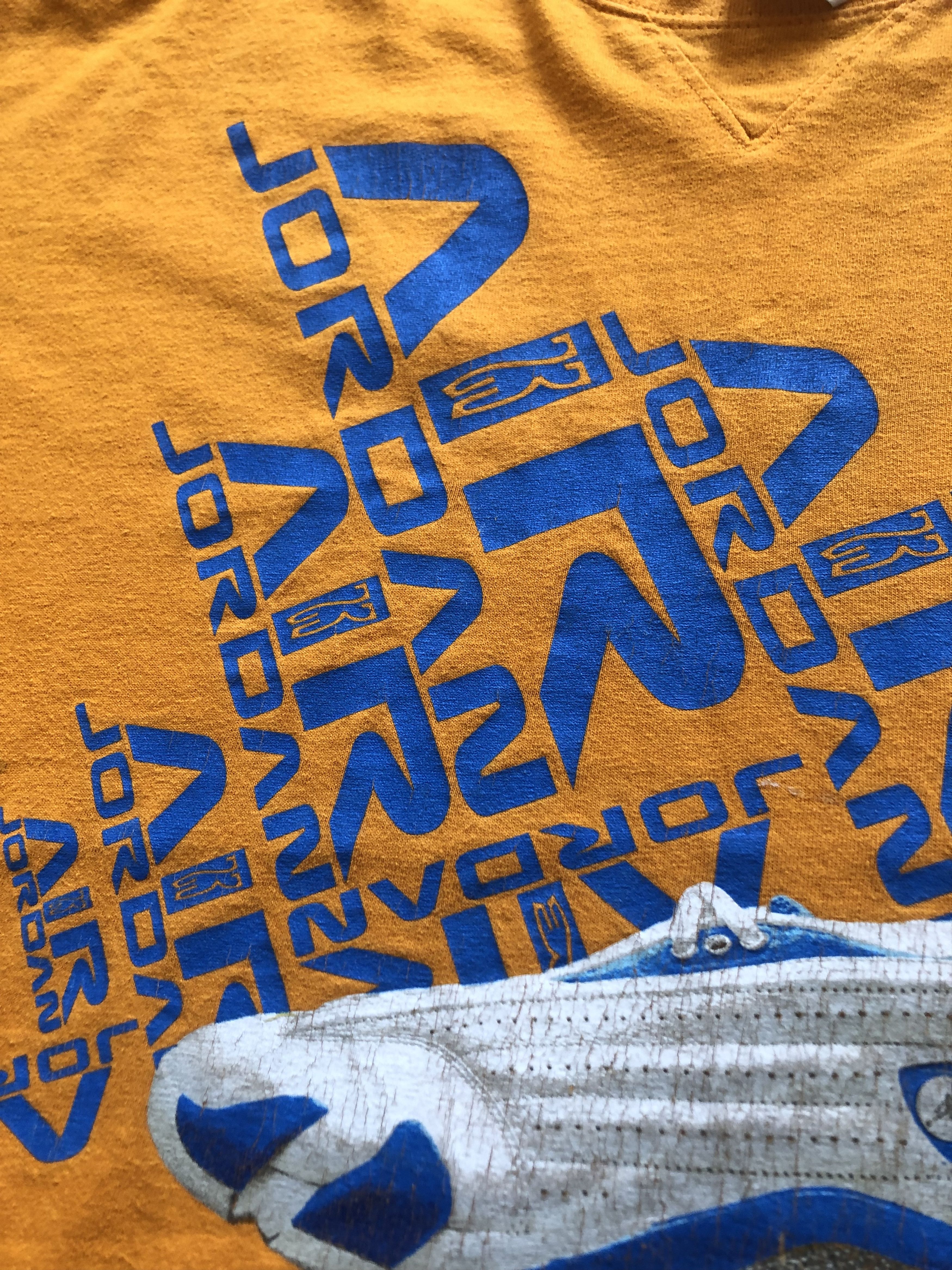 Nike × Vintage Vintage Nike Air Jordan Boot Rare Shirt Tee Drill y2k hype Size US XXL / EU 58 / 5 - 5 Thumbnail