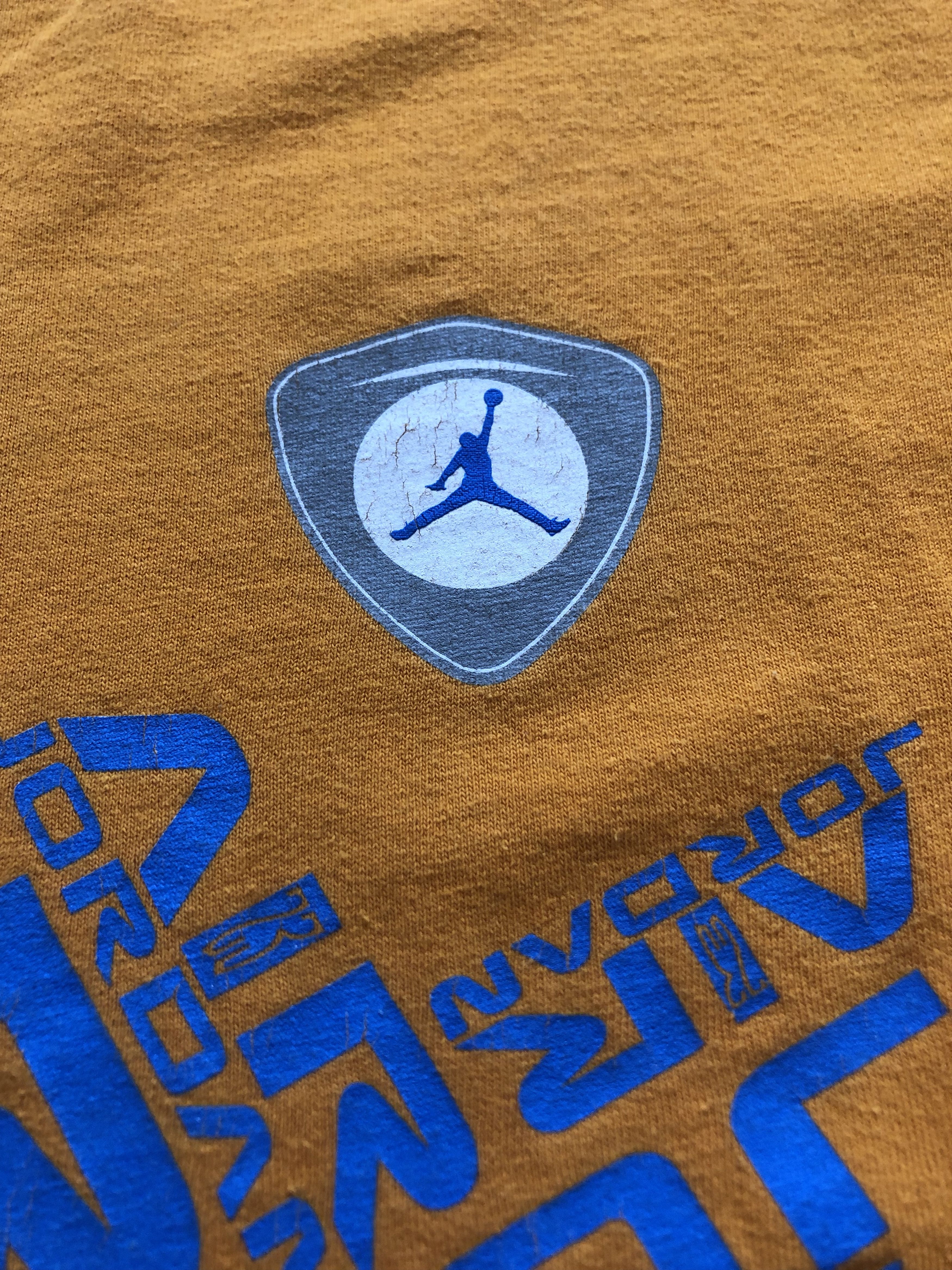 Nike × Vintage Vintage Nike Air Jordan Boot Rare Shirt Tee Drill y2k hype Size US XXL / EU 58 / 5 - 4 Thumbnail